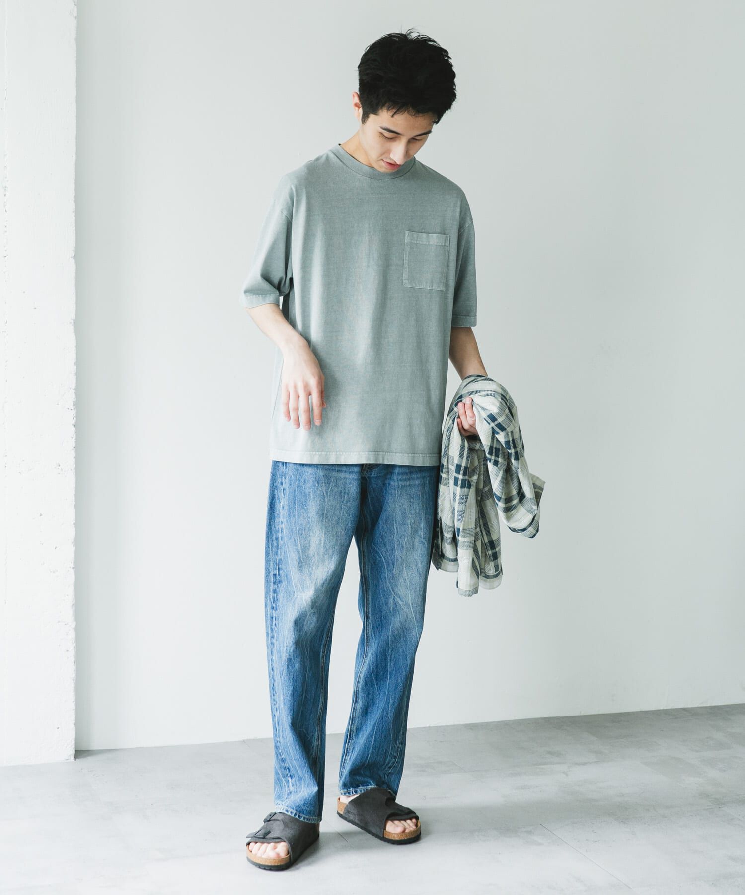 URBAN RESEARCH DOORS「ピグメントダイ半袖Tシャツ」|Tシャツ・カットソー|