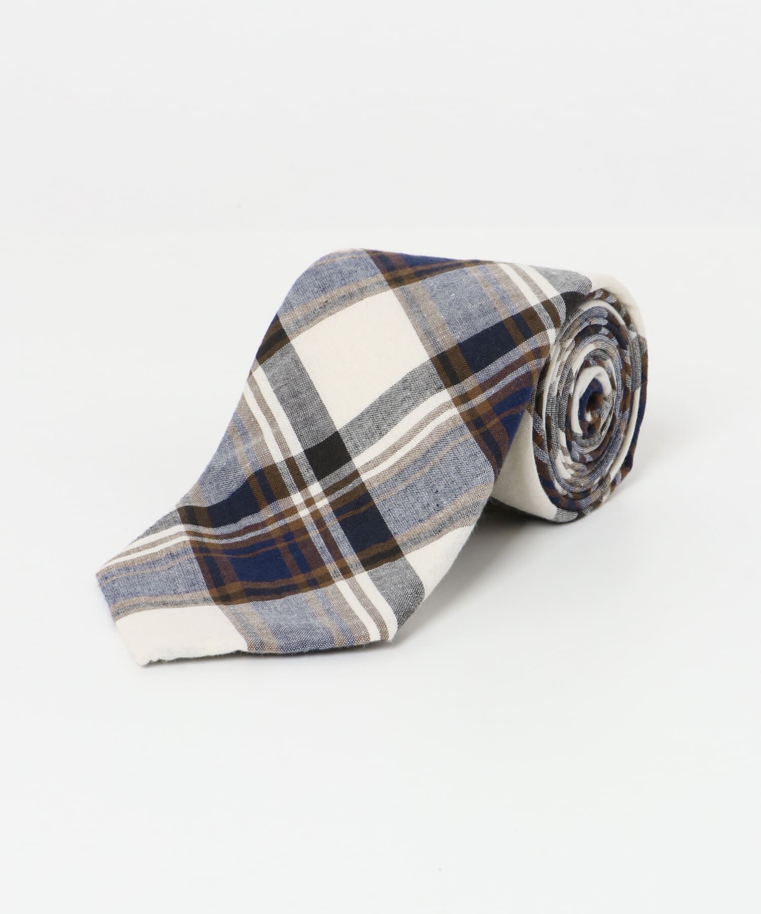 URBAN RESEARCH DOORS「LIFE STYLE TAILOR　マドラスチェック柄タイ1」|ネクタイ・蝶ネクタイ|ブラウン