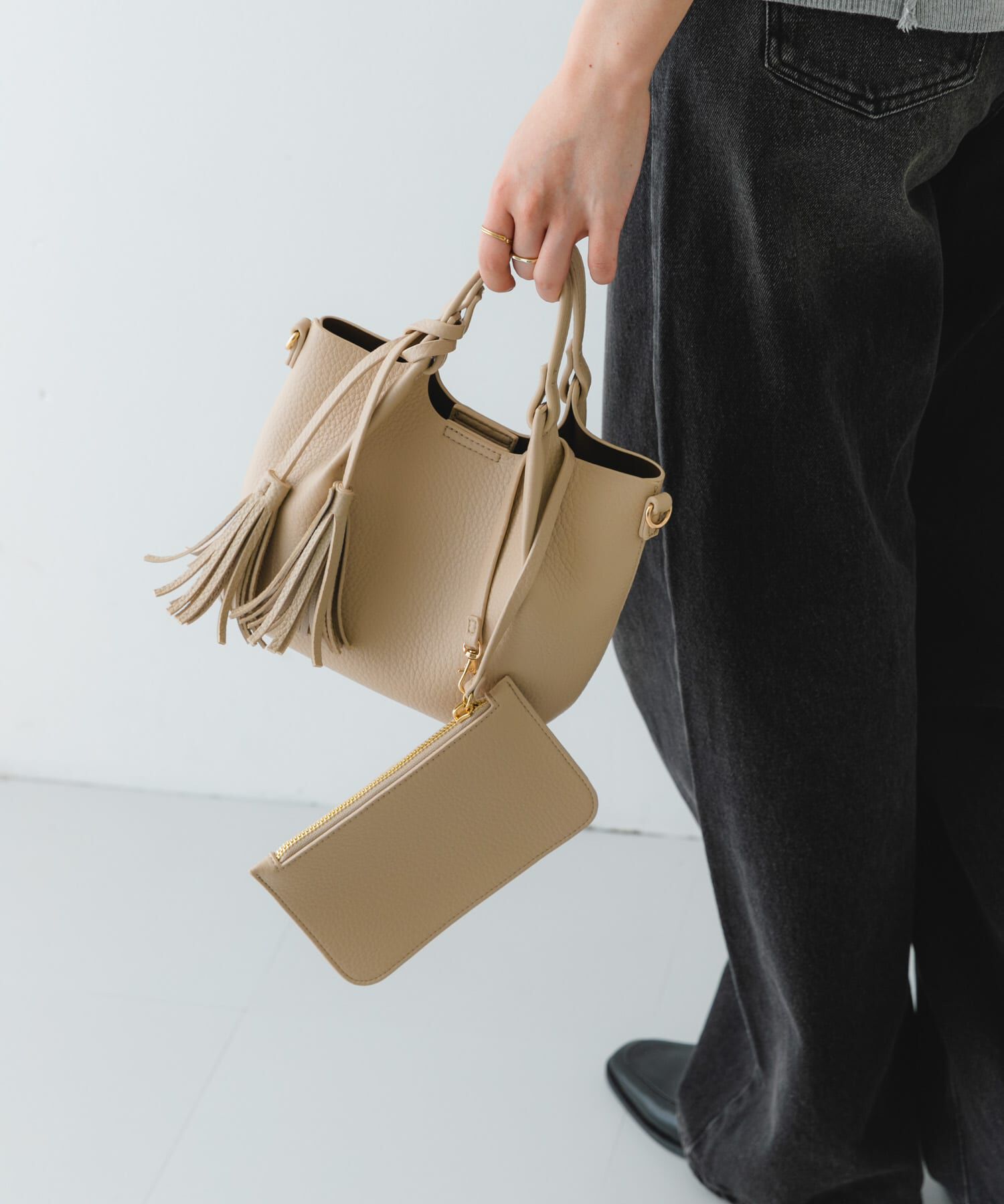 RODE SKO「ポーチ付タックミニショルダーバッグ」|ショルダー・メッセンジャー|