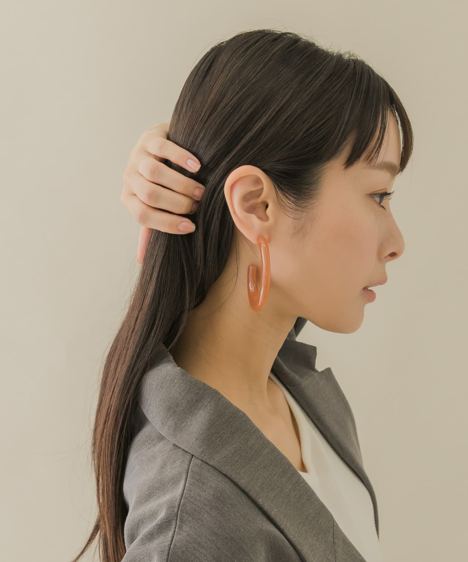 SMELLY「カラーオーバルボリュームピアス」|ピアス|