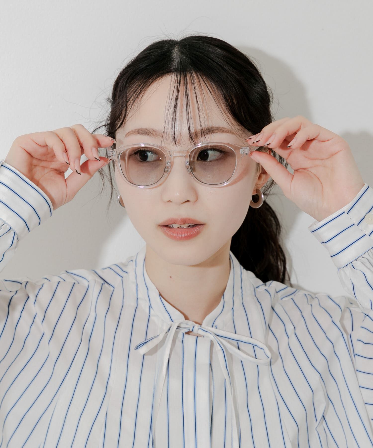 SMELLY「ボスリントンサングラス」|メガネ|クリア