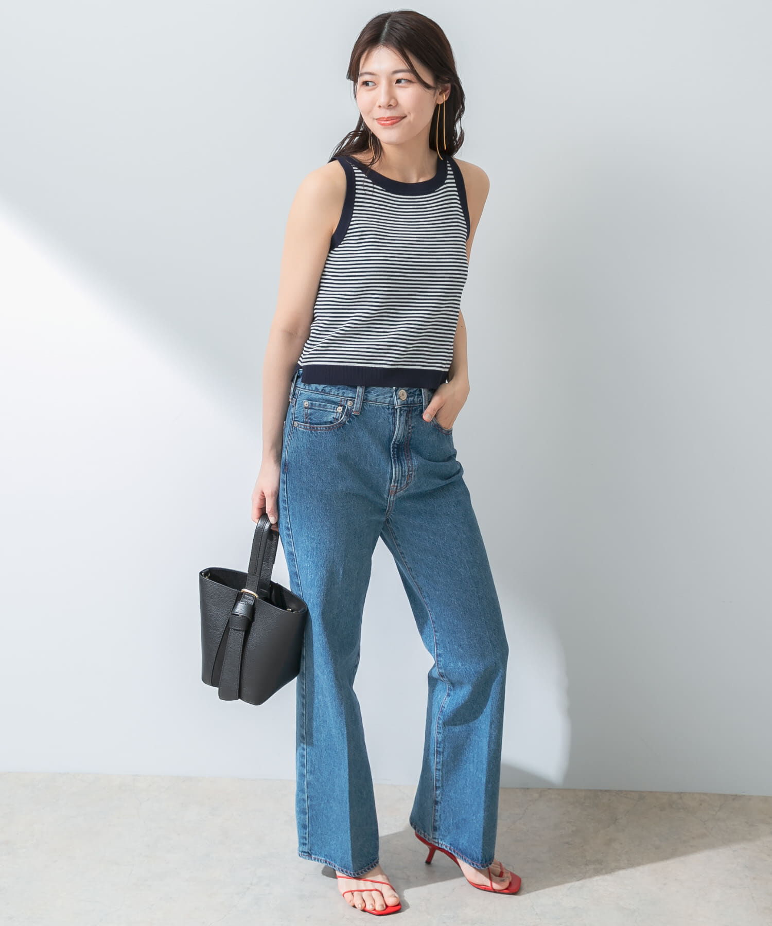 URBAN RESEARCH ROSSO「F by ROSSO　ウォッシャブルミラノリブアメスリニット」|ニット・セーター|