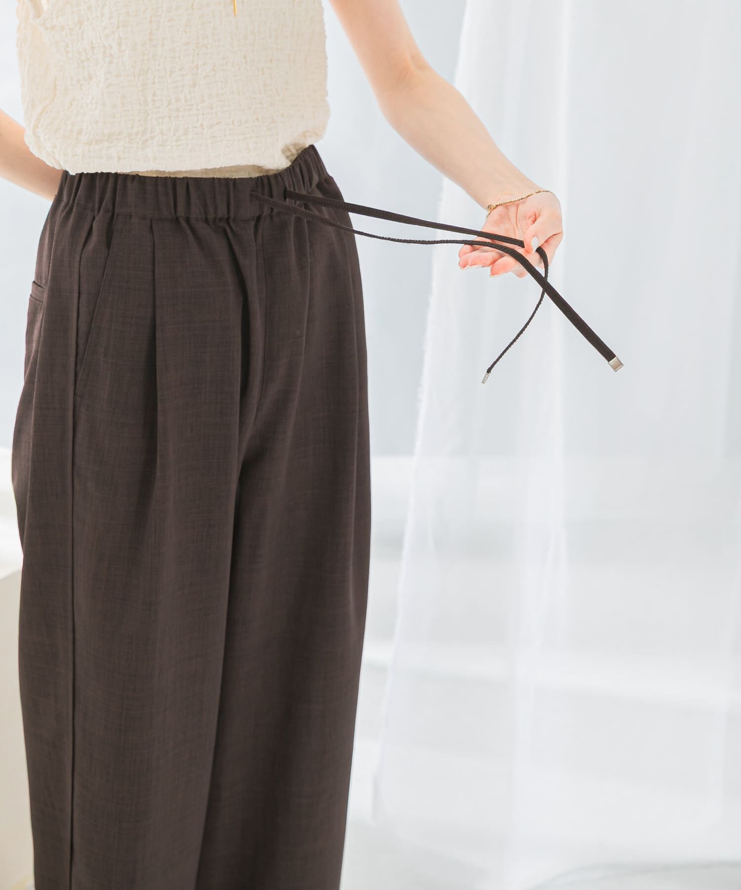 URBAN RESEARCH ROSSO「『UR TECH DRYLUXE』イージードロストパンツ」|その他|