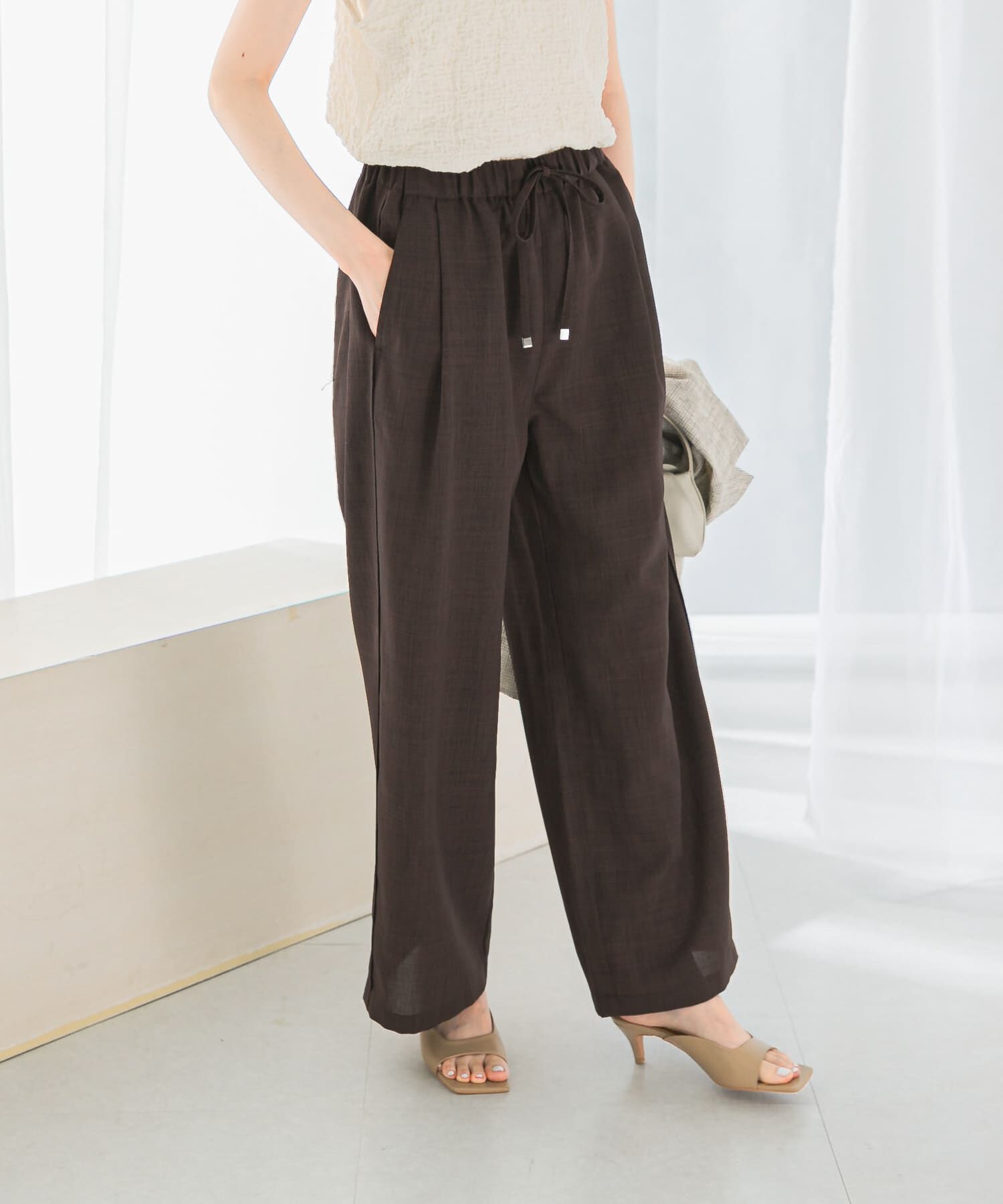 URBAN RESEARCH ROSSO「『UR TECH DRYLUXE』イージードロストパンツ」|その他|