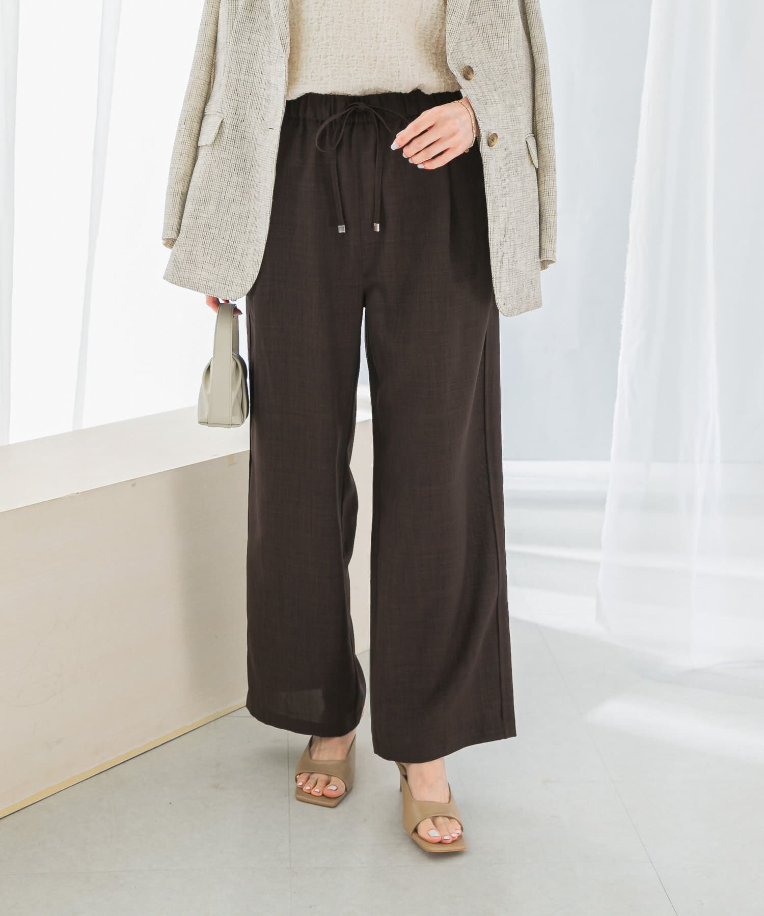 URBAN RESEARCH ROSSO「『UR TECH DRYLUXE』イージードロストパンツ」|その他|