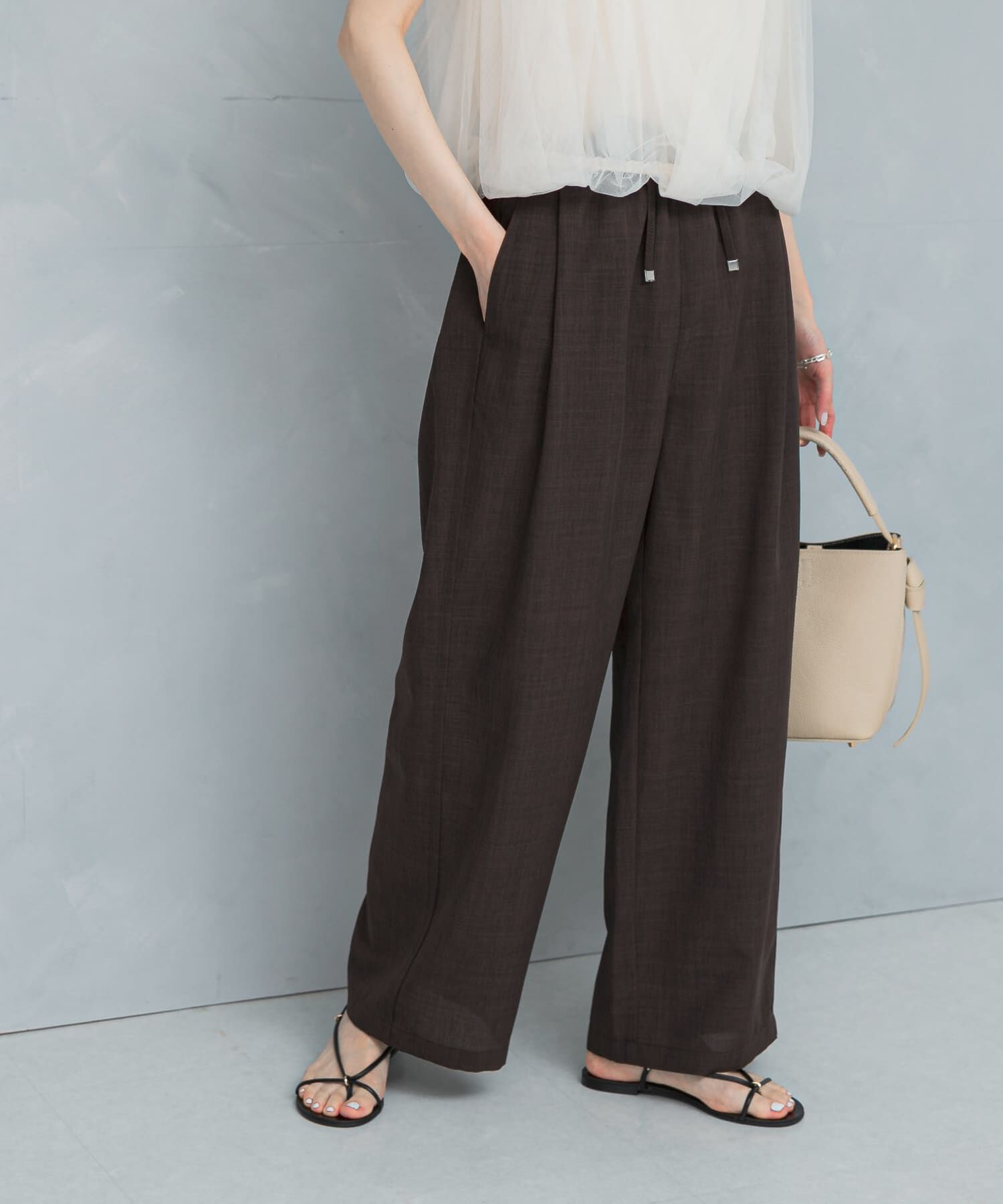 URBAN RESEARCH ROSSO「『UR TECH DRYLUXE』イージードロストパンツ」|その他|