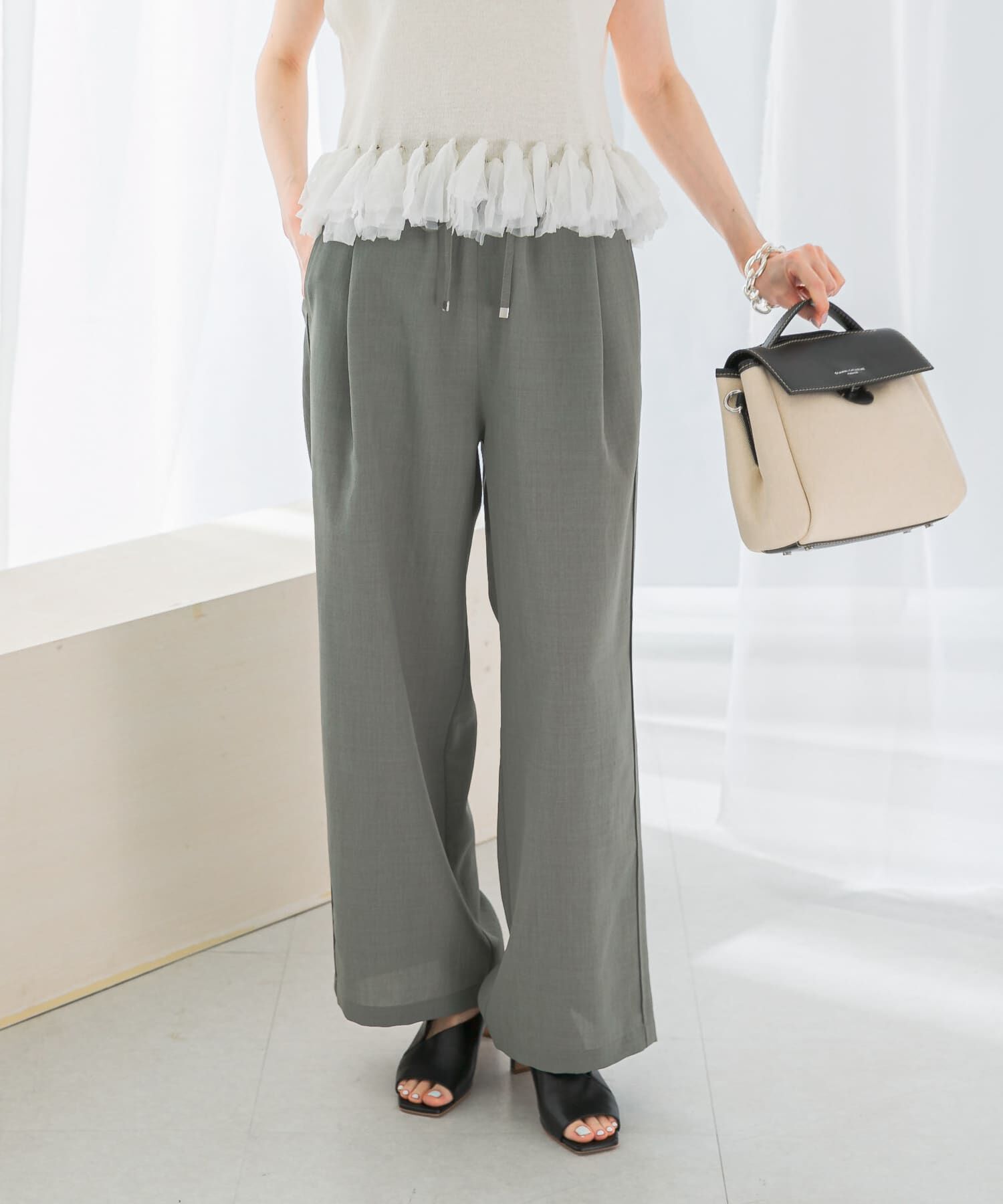 URBAN RESEARCH ROSSO「『UR TECH DRYLUXE』イージードロストパンツ」|その他|