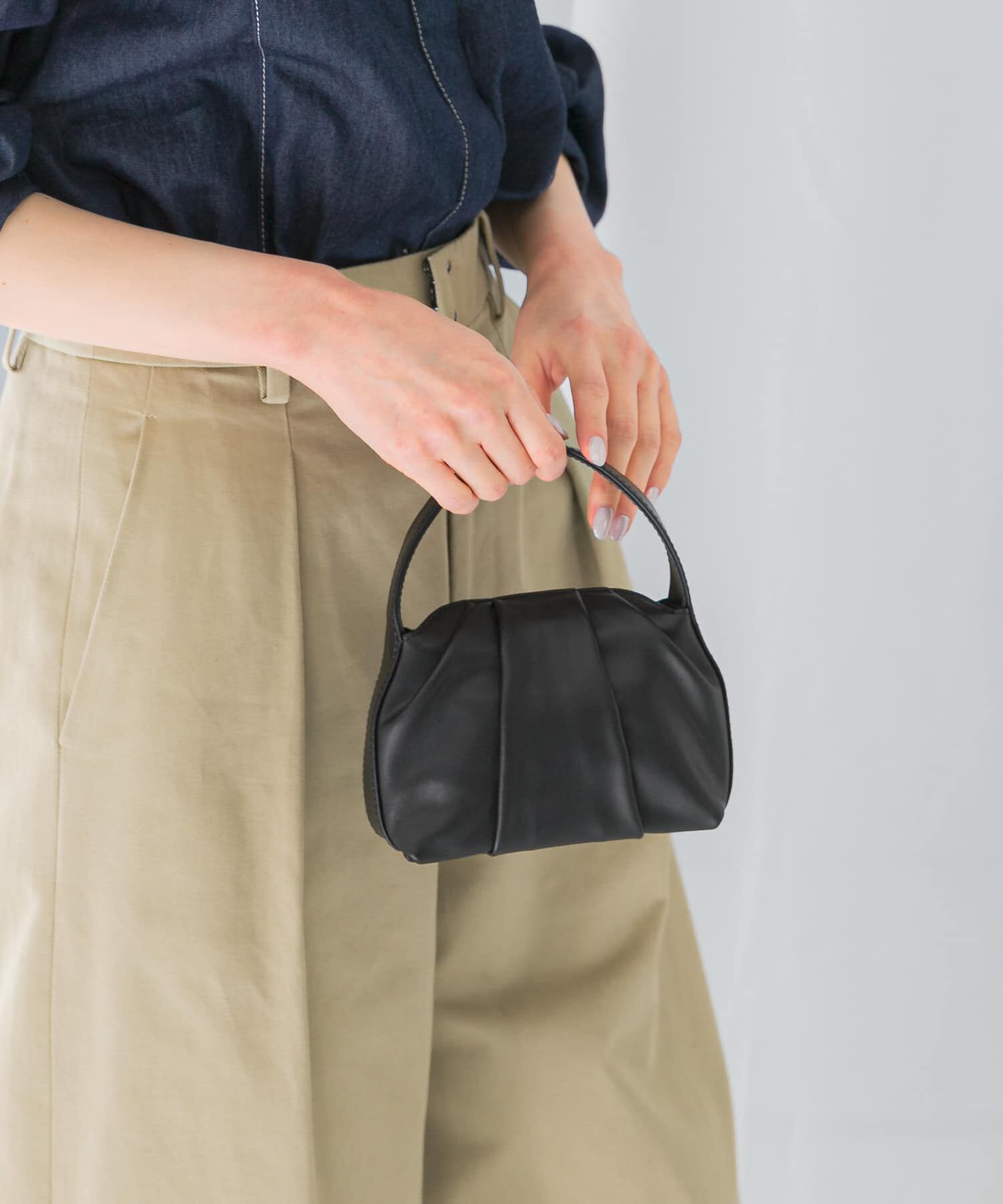 URBAN RESEARCH ROSSO「LUMEN　FANTINE PETIT BAG」|ハンドバッグ|ブラック