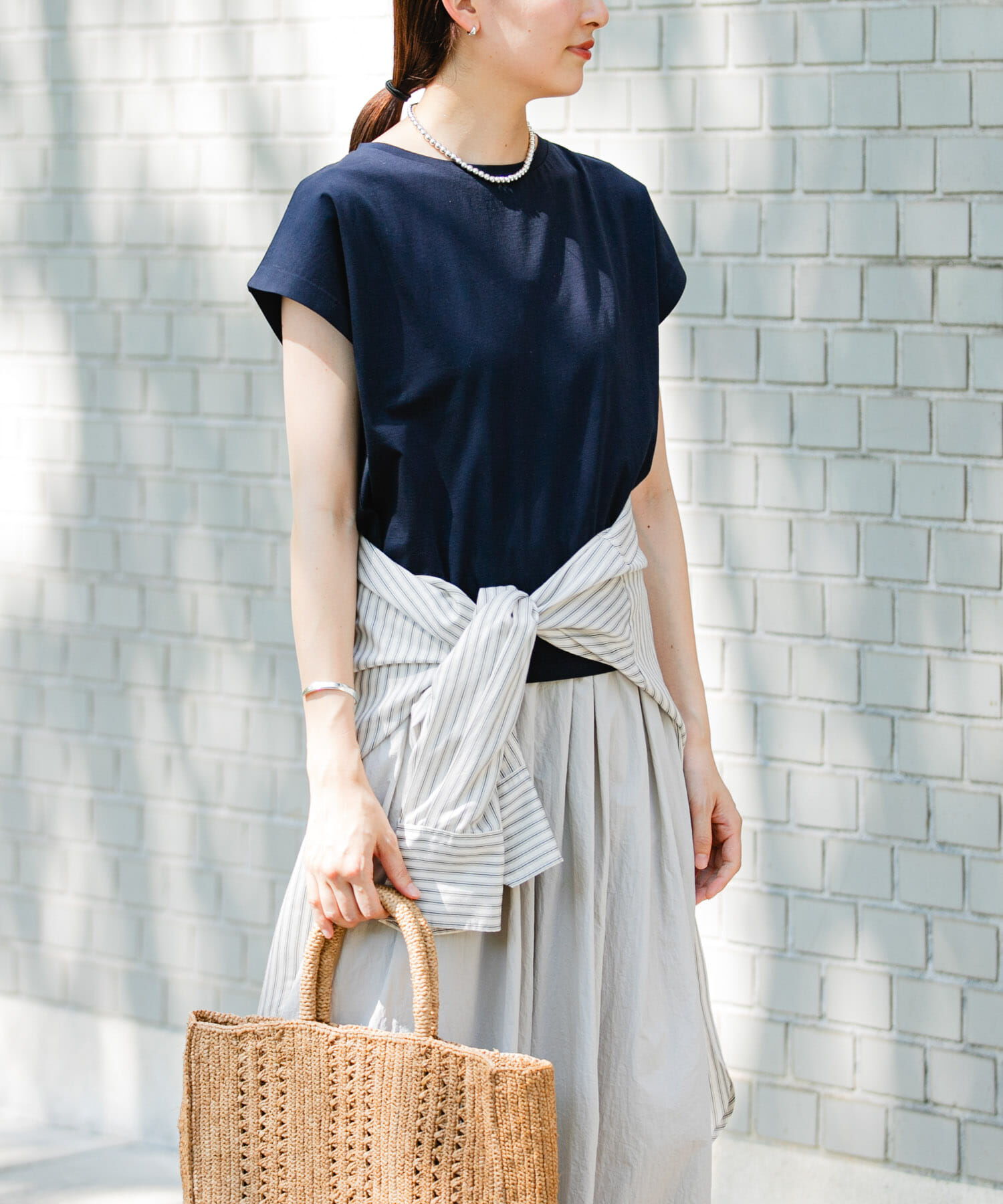 URBAN RESEARCH「スーピマコットンボートネックカットソー」|Tシャツ・カットソー|