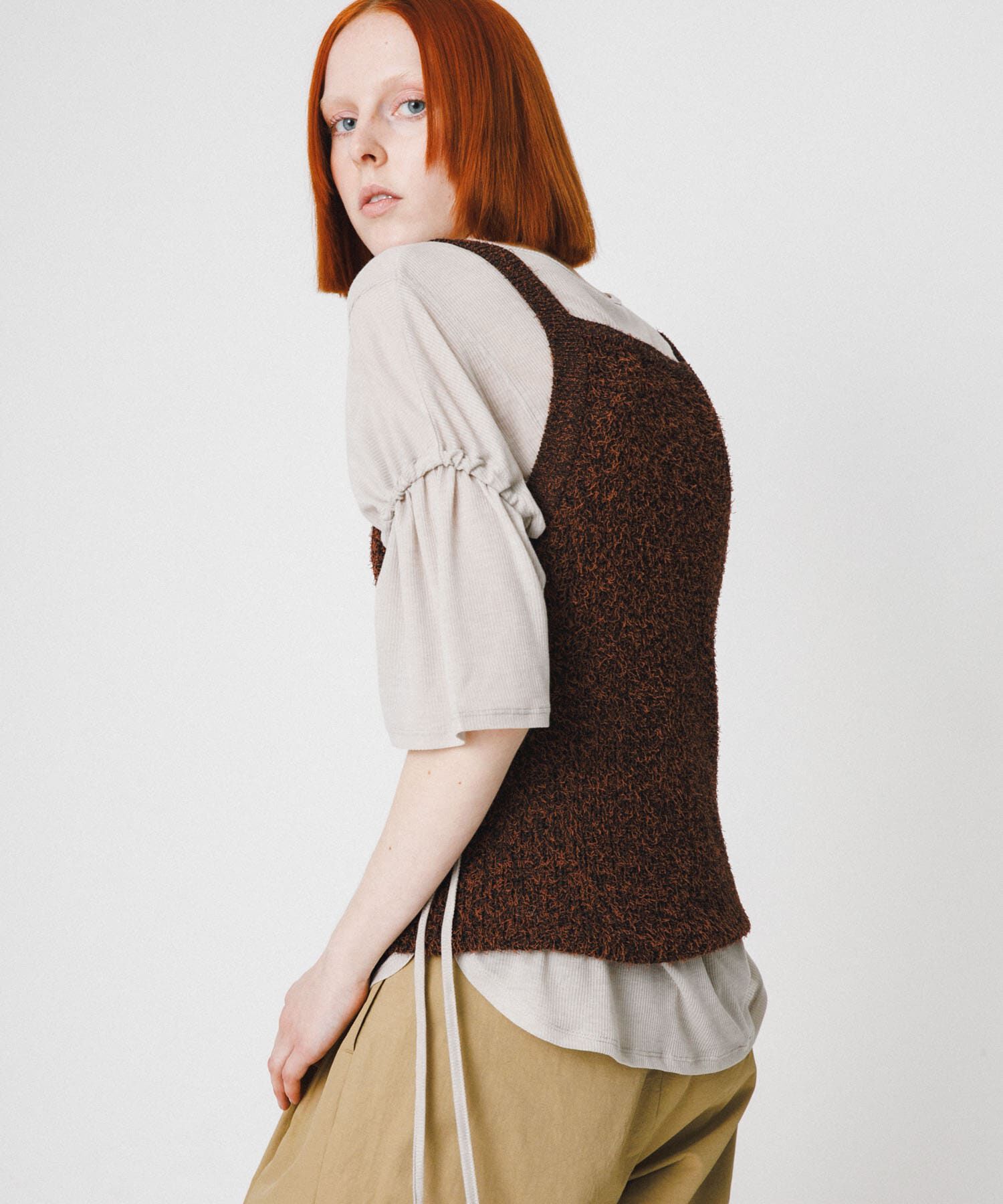 LAATO「mosa knit camisole」|キャミソール|