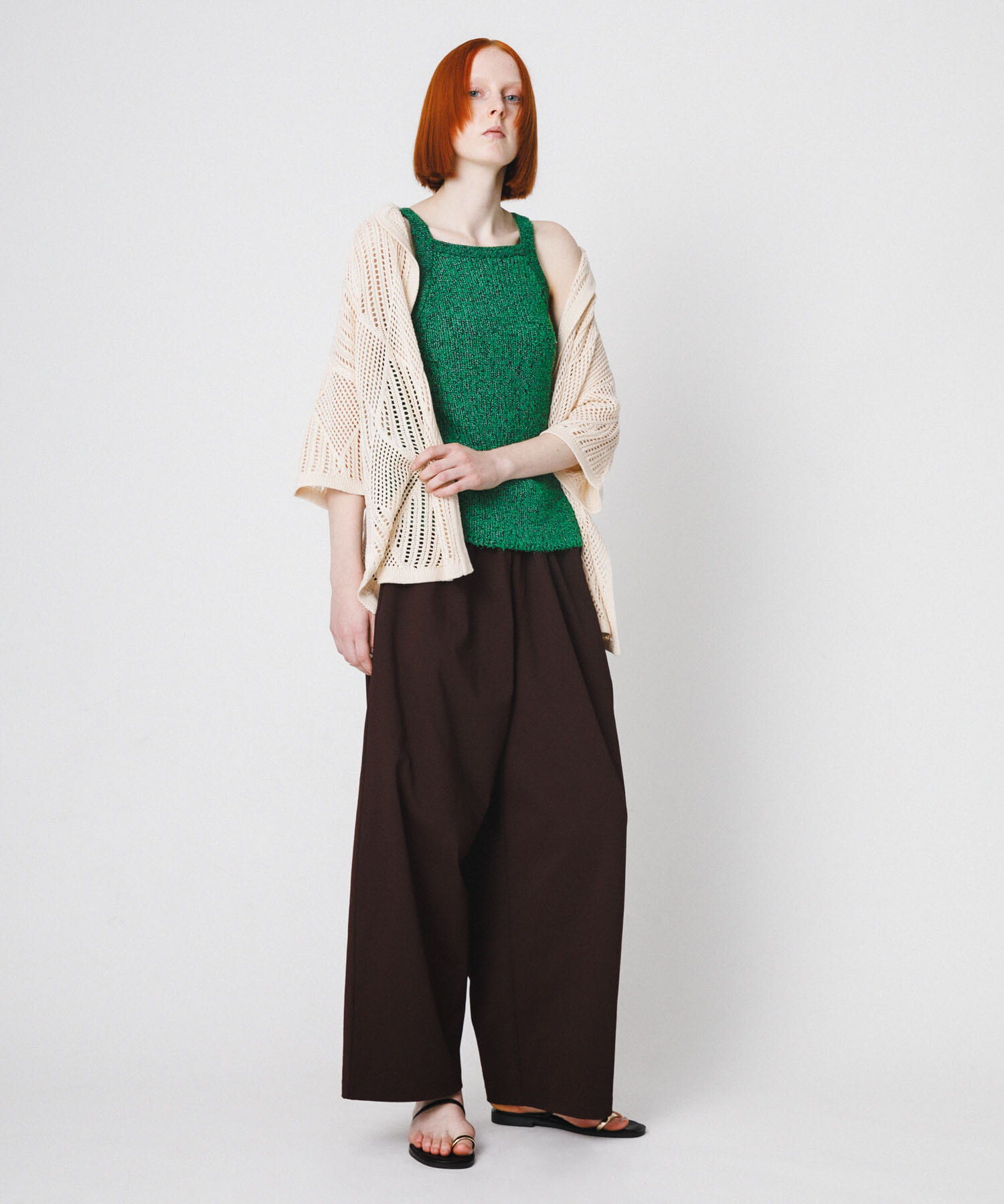 LAATO「mosa knit camisole」|キャミソール|