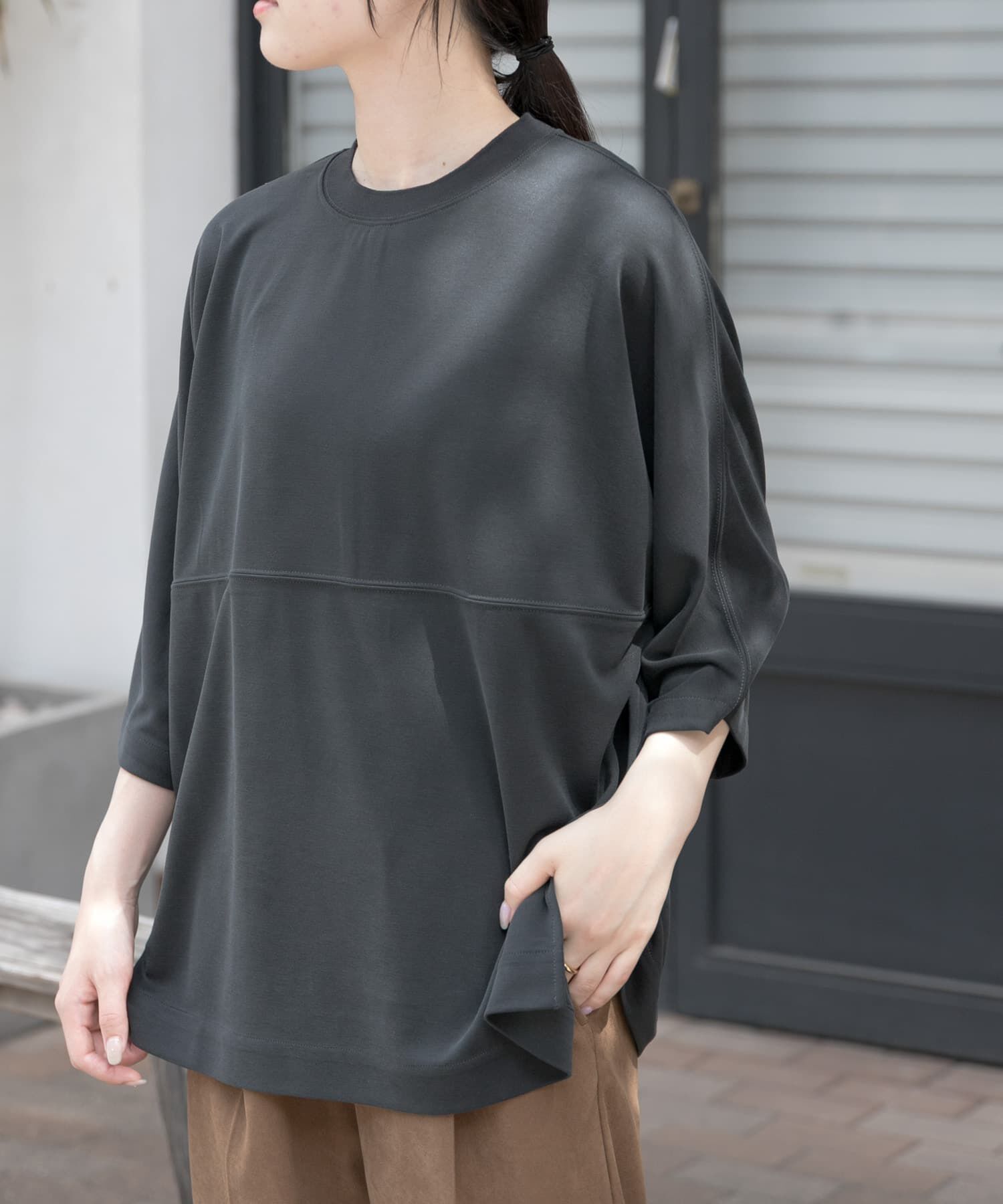 URBAN RESEARCH DOORS「FORK&SPOON　モダールカノコTシャツ」|Tシャツ・カットソー|