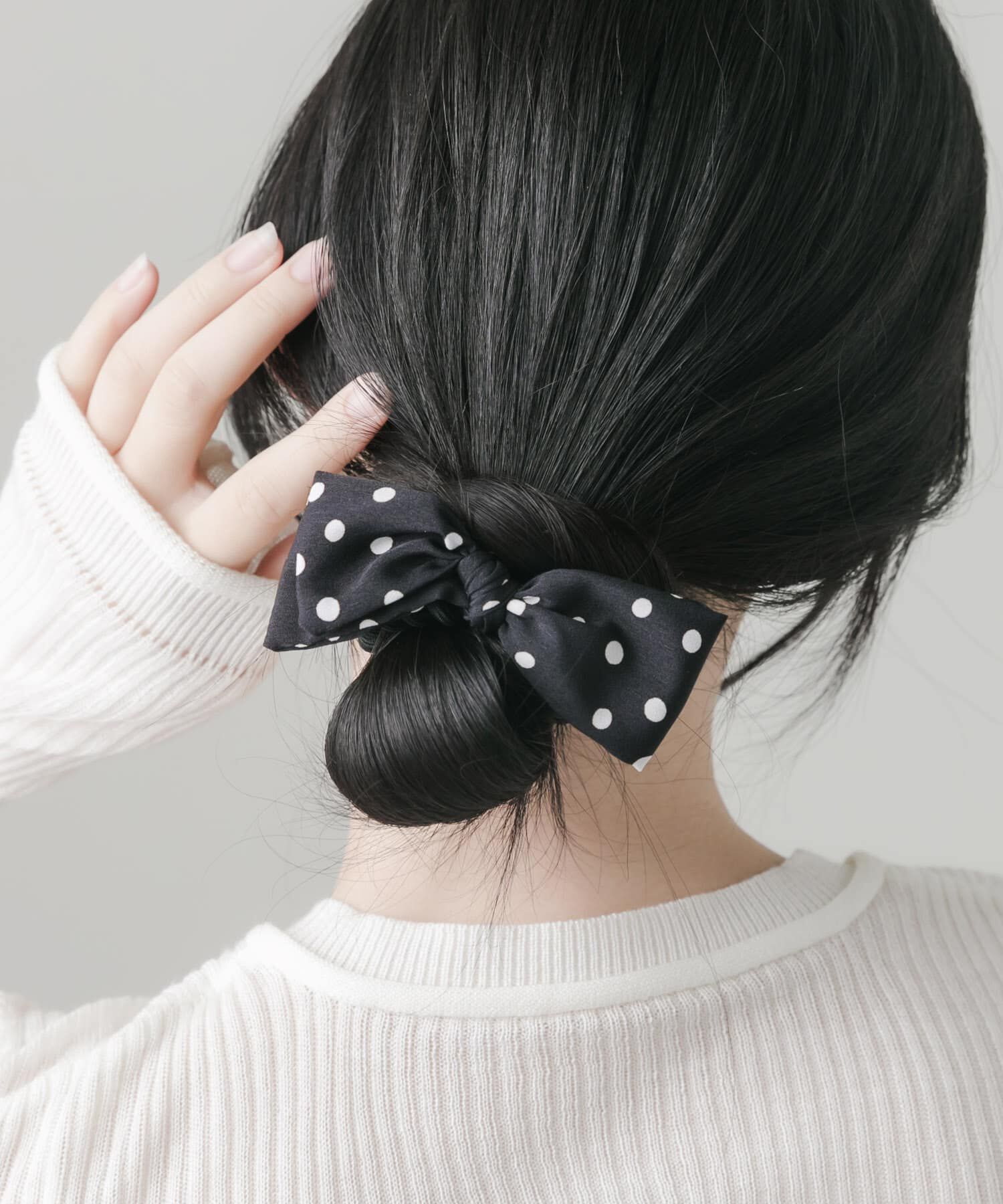 SMELLY「ドットリボン3セットヘアゴム」|ヘアゴム・シュシュ|ブラック系その他