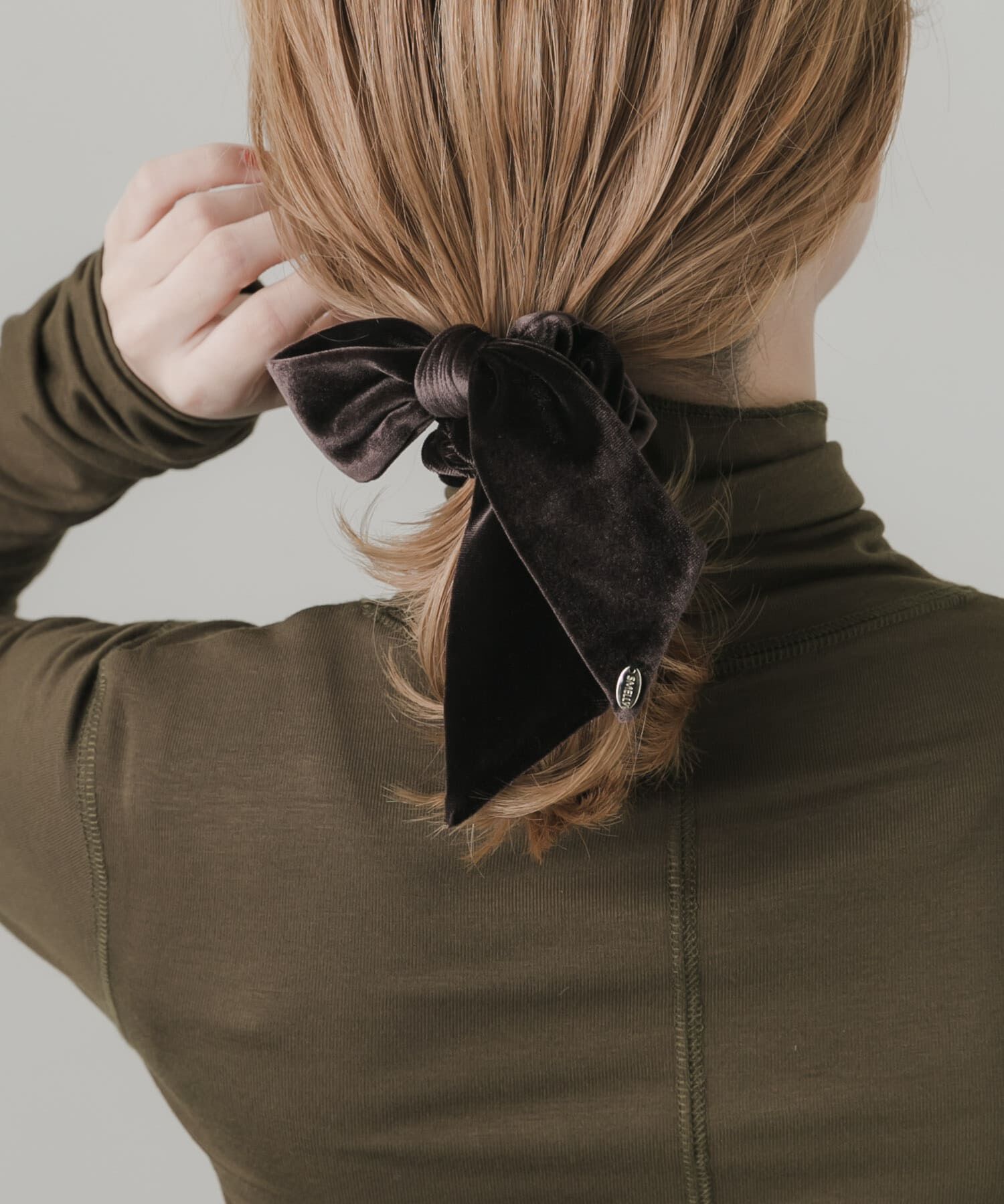 SMELLY「ベロアリボンシュシュ」|ヘアゴム・シュシュ|