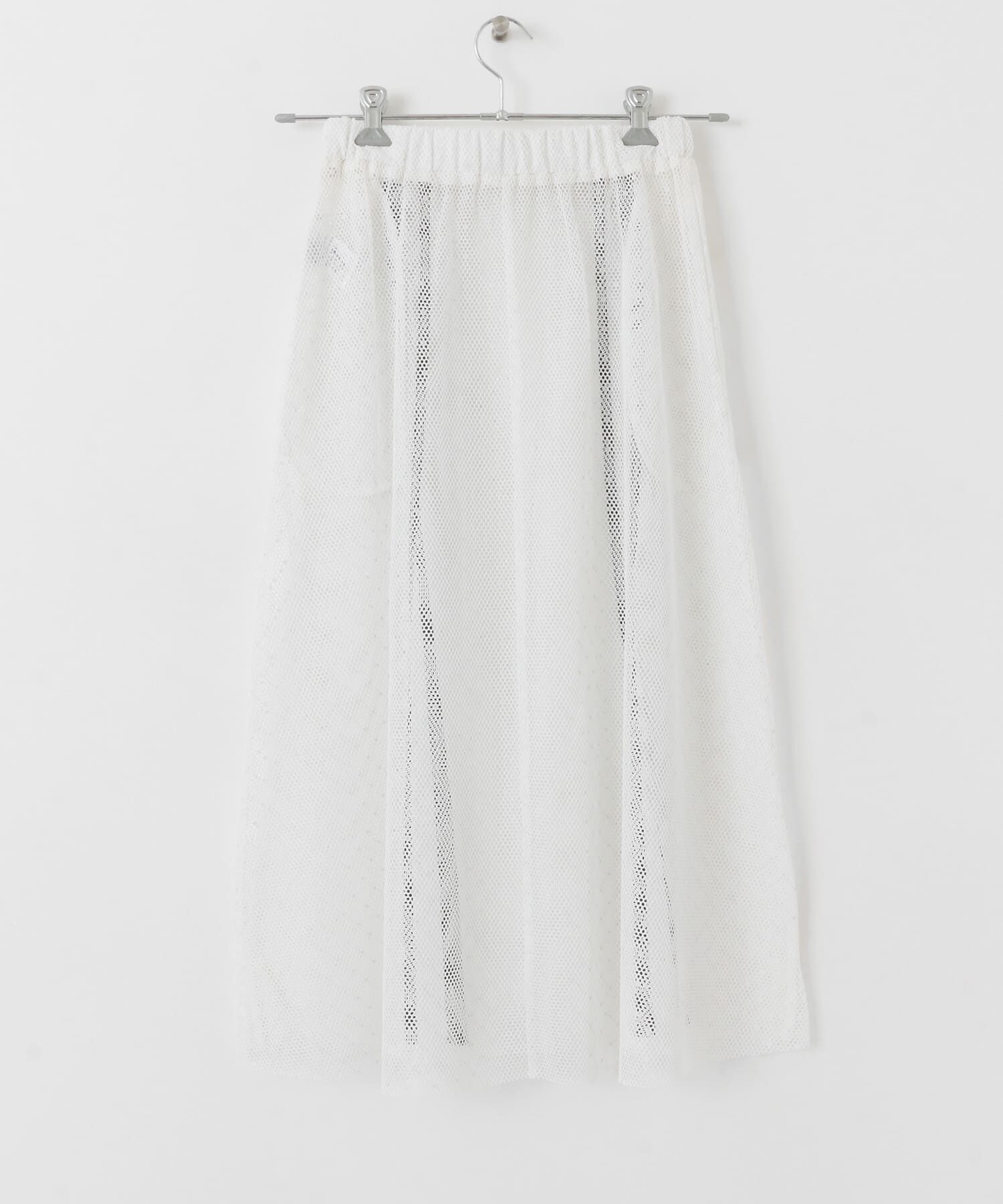  「メッシュラインレイヤードスカート」|スカート|