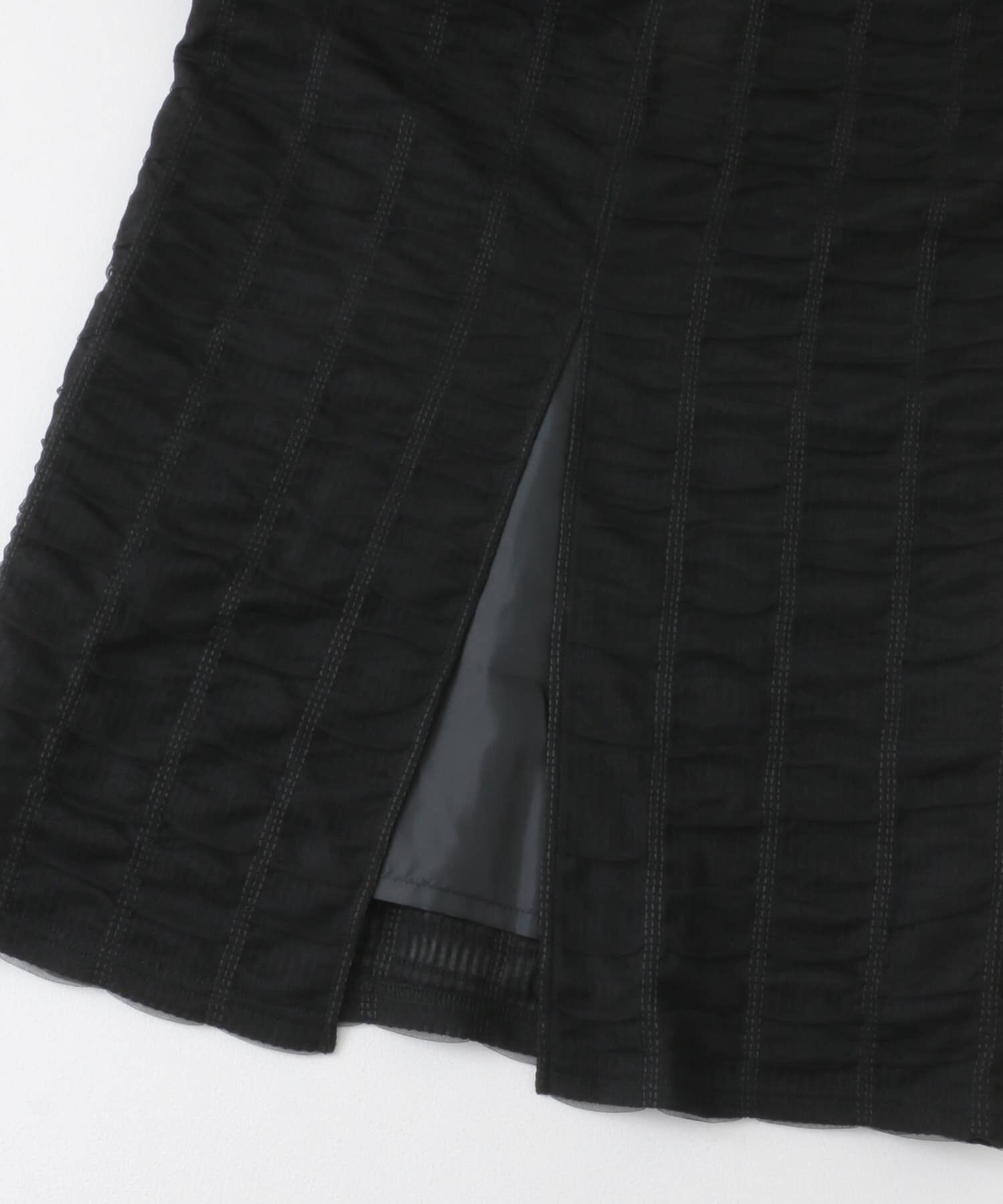  「シャーリングIラインスカート」|スカート|