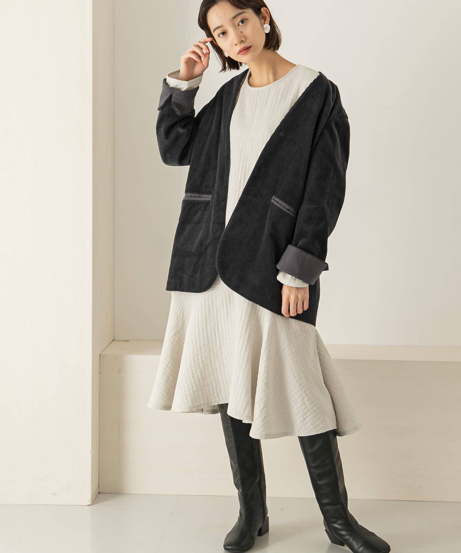  「ガーゼペプラムワンピース」|ワンピース|