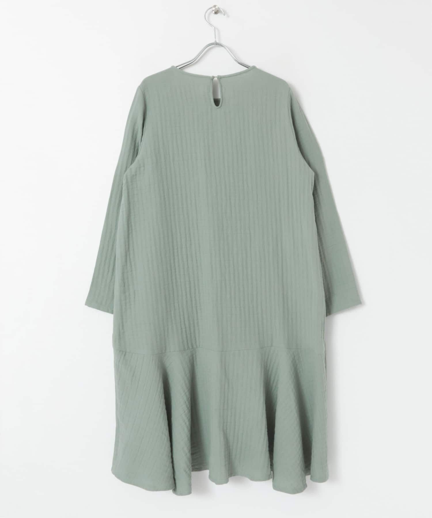  「ガーゼペプラムワンピース」|ワンピース|