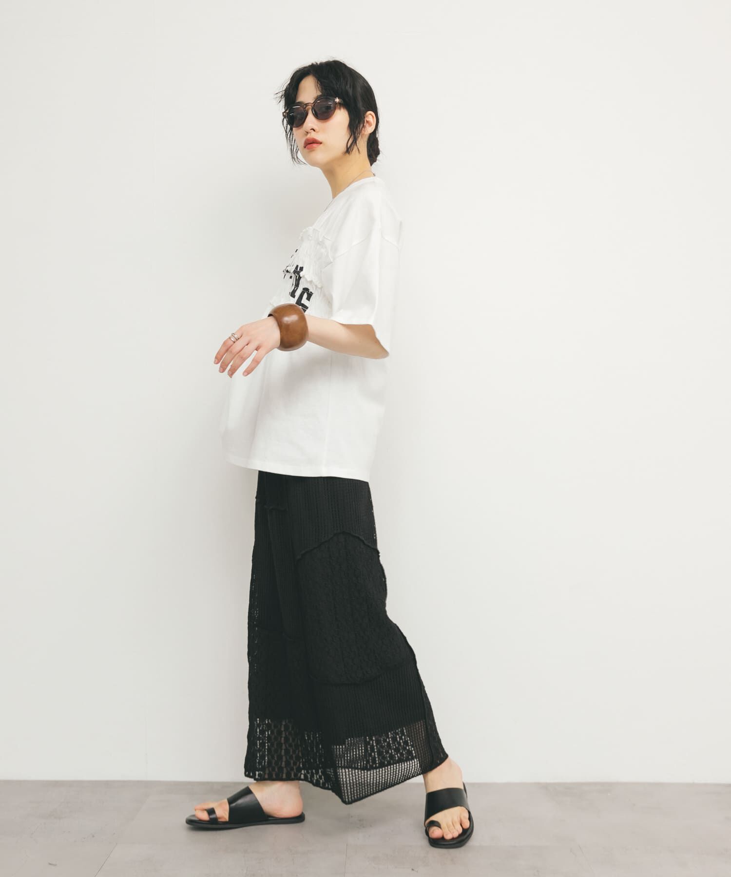  「シャーリングリメイクTEE」|Tシャツ・カットソー|