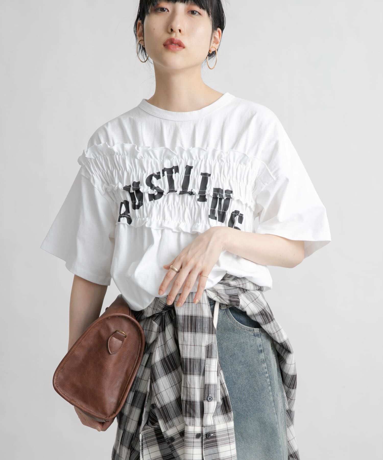  「シャーリングリメイクTEE」|Tシャツ・カットソー|