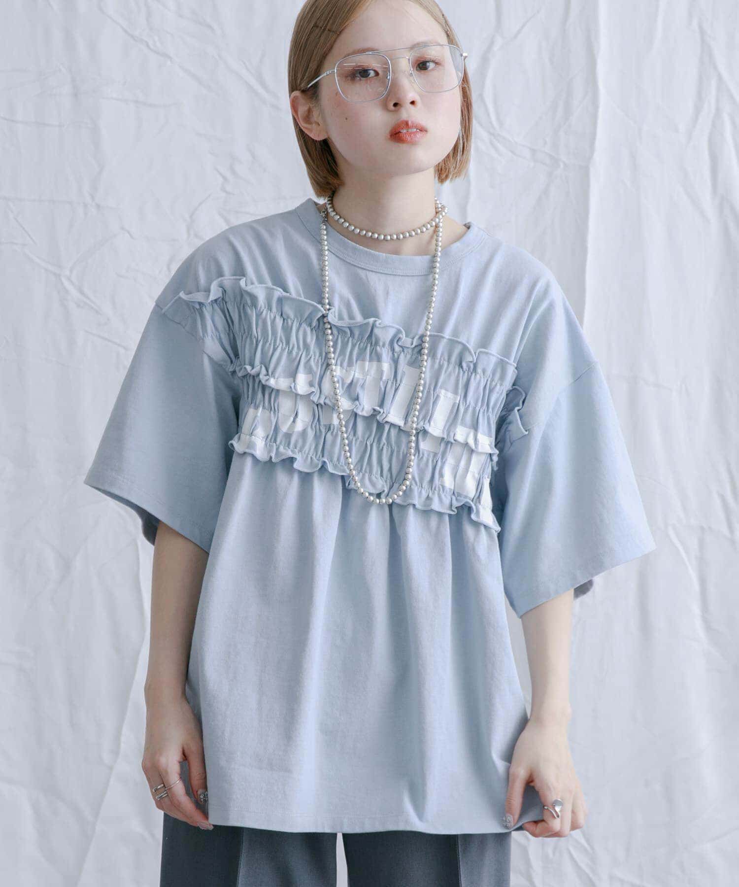  「シャーリングリメイクTEE」|Tシャツ・カットソー|