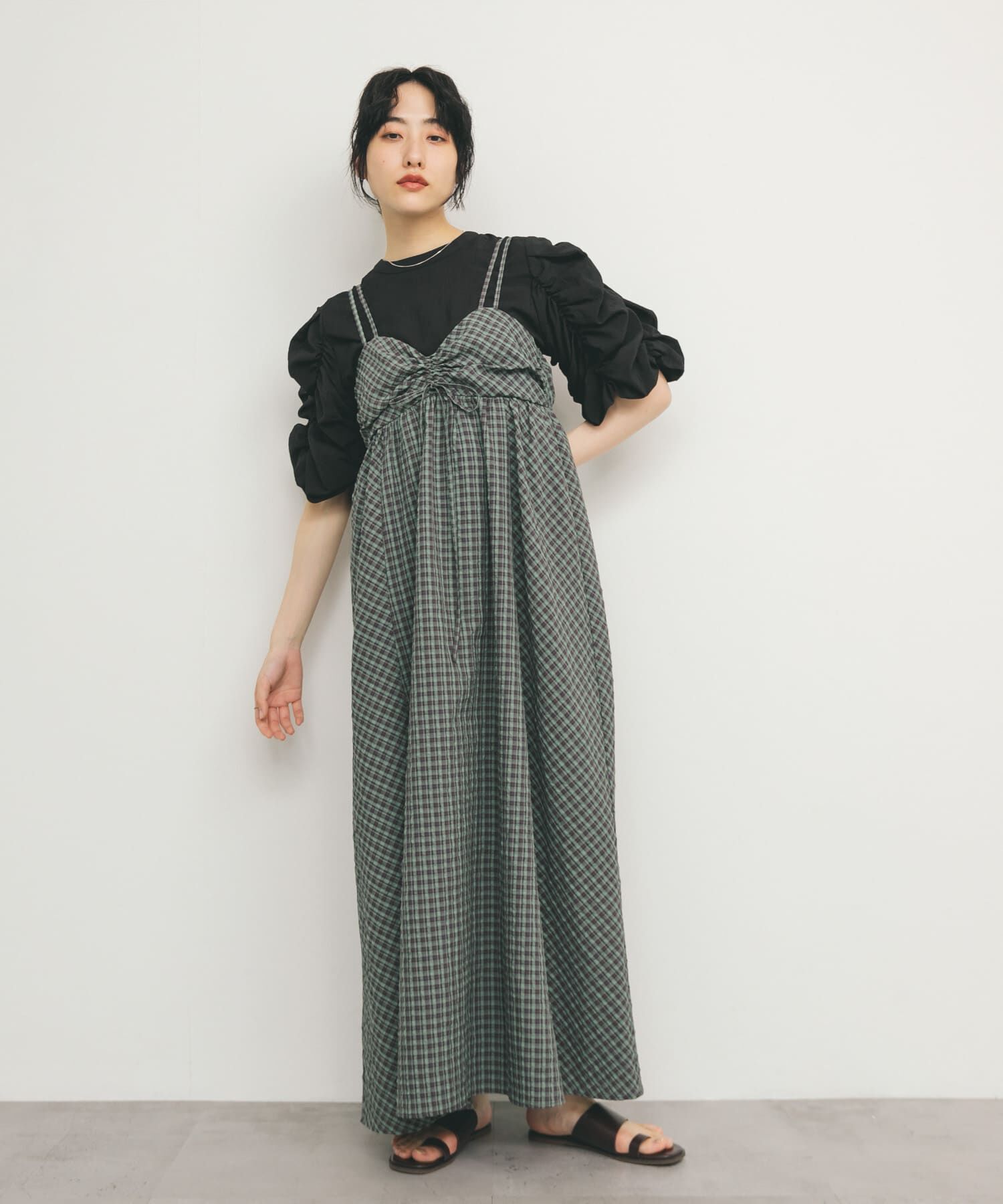  「シャーリングスリーブブラウス」|シャツ・ブラウス|