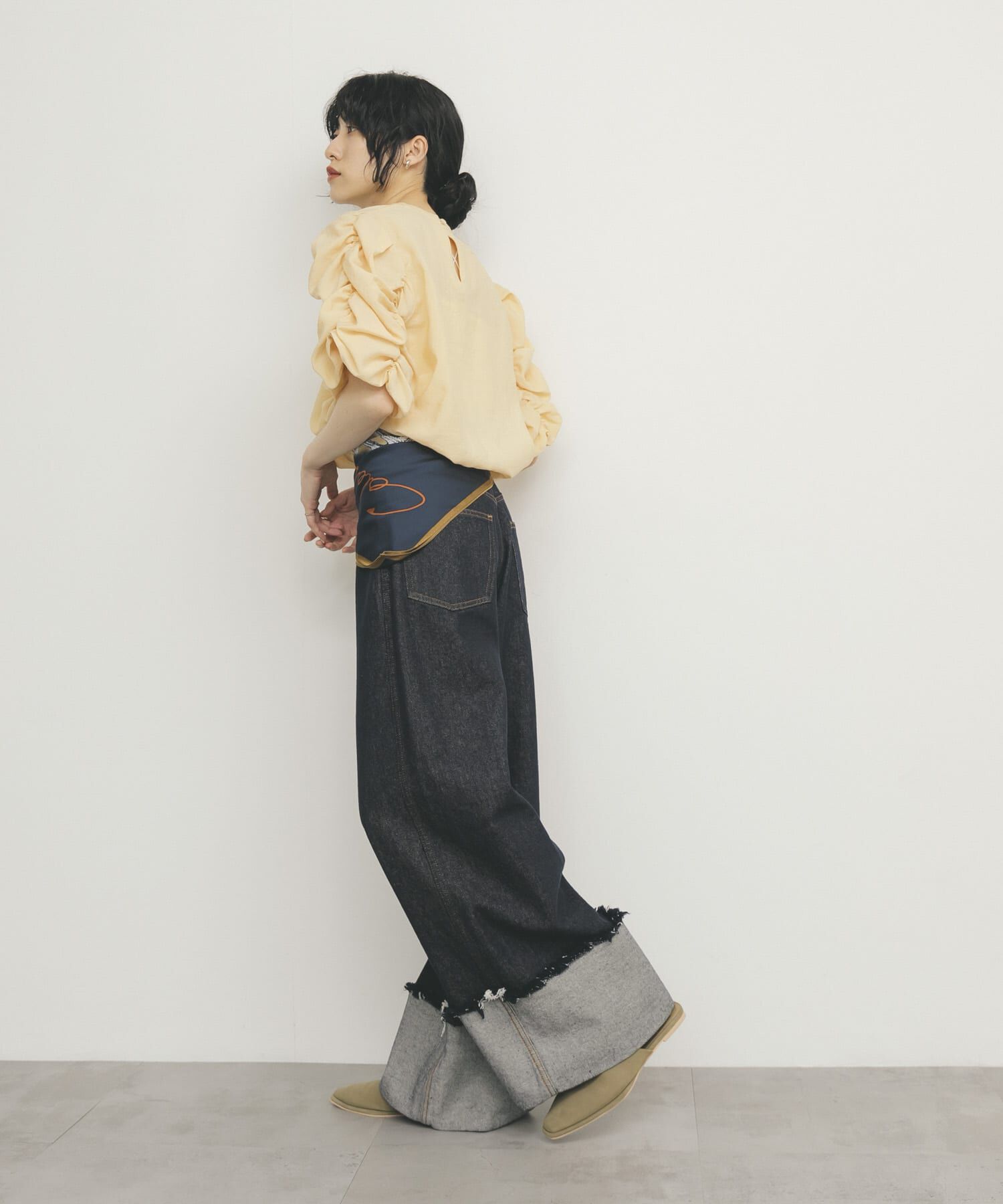  「シャーリングスリーブブラウス」|シャツ・ブラウス|