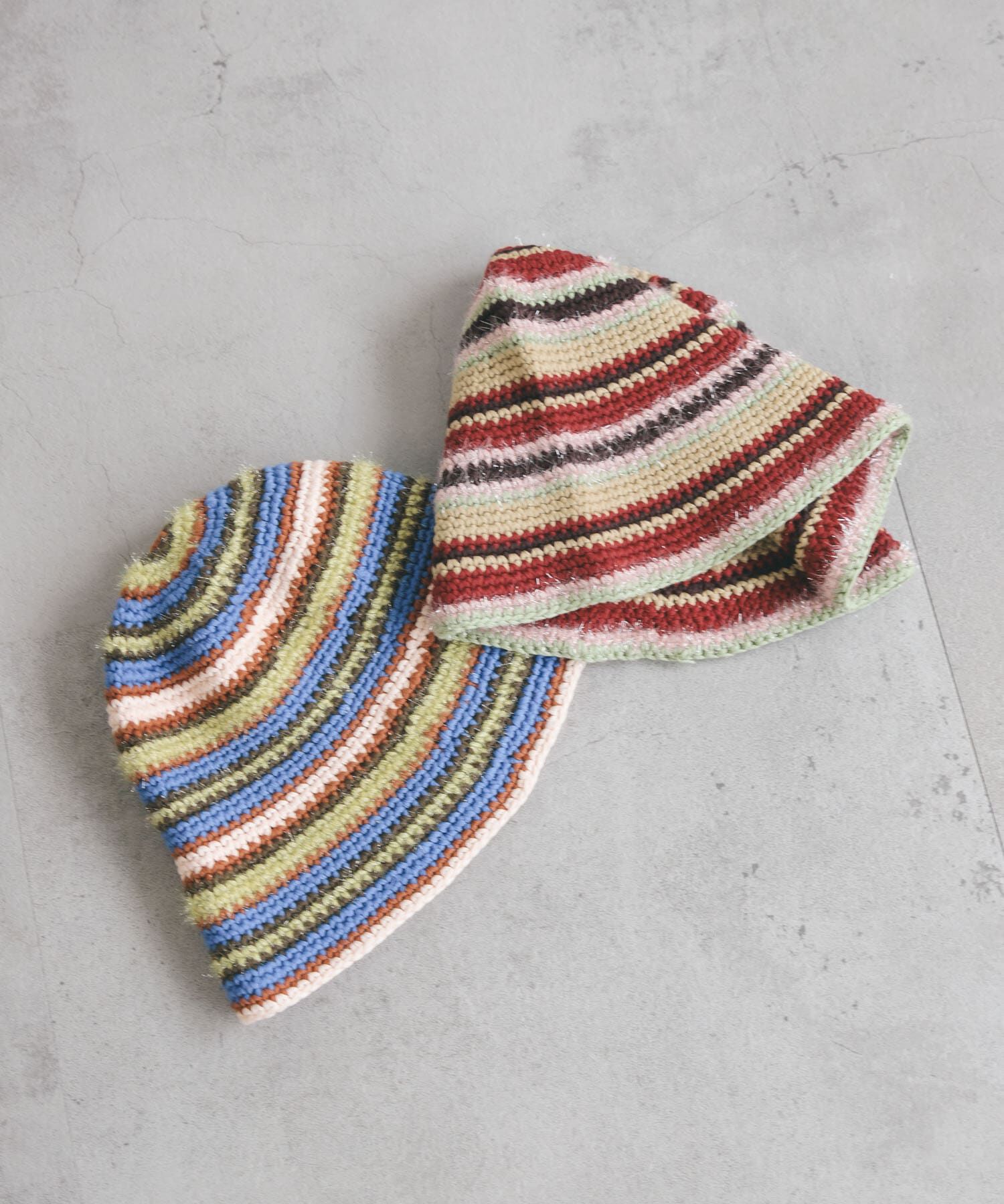  「マルチボーダーニットHAT」|ニット帽|