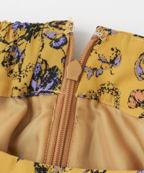  「KBF+　フラワープリントボリュームスカート」|スカート|