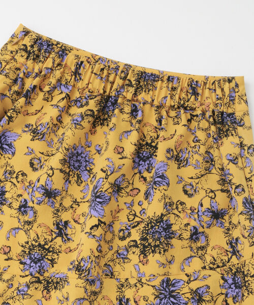  「KBF+　フラワープリントボリュームスカート」|スカート|