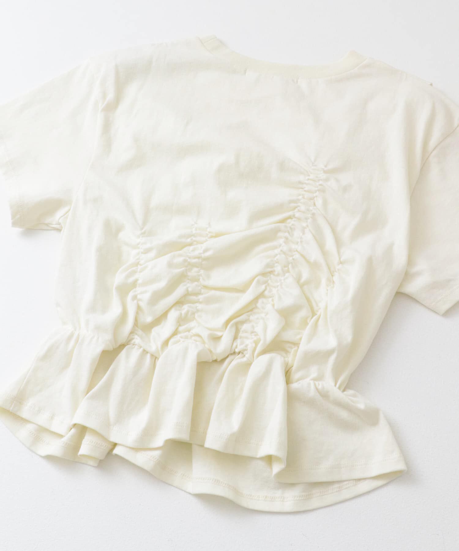  「シャーリングデザインTEE」|Tシャツ・カットソー|