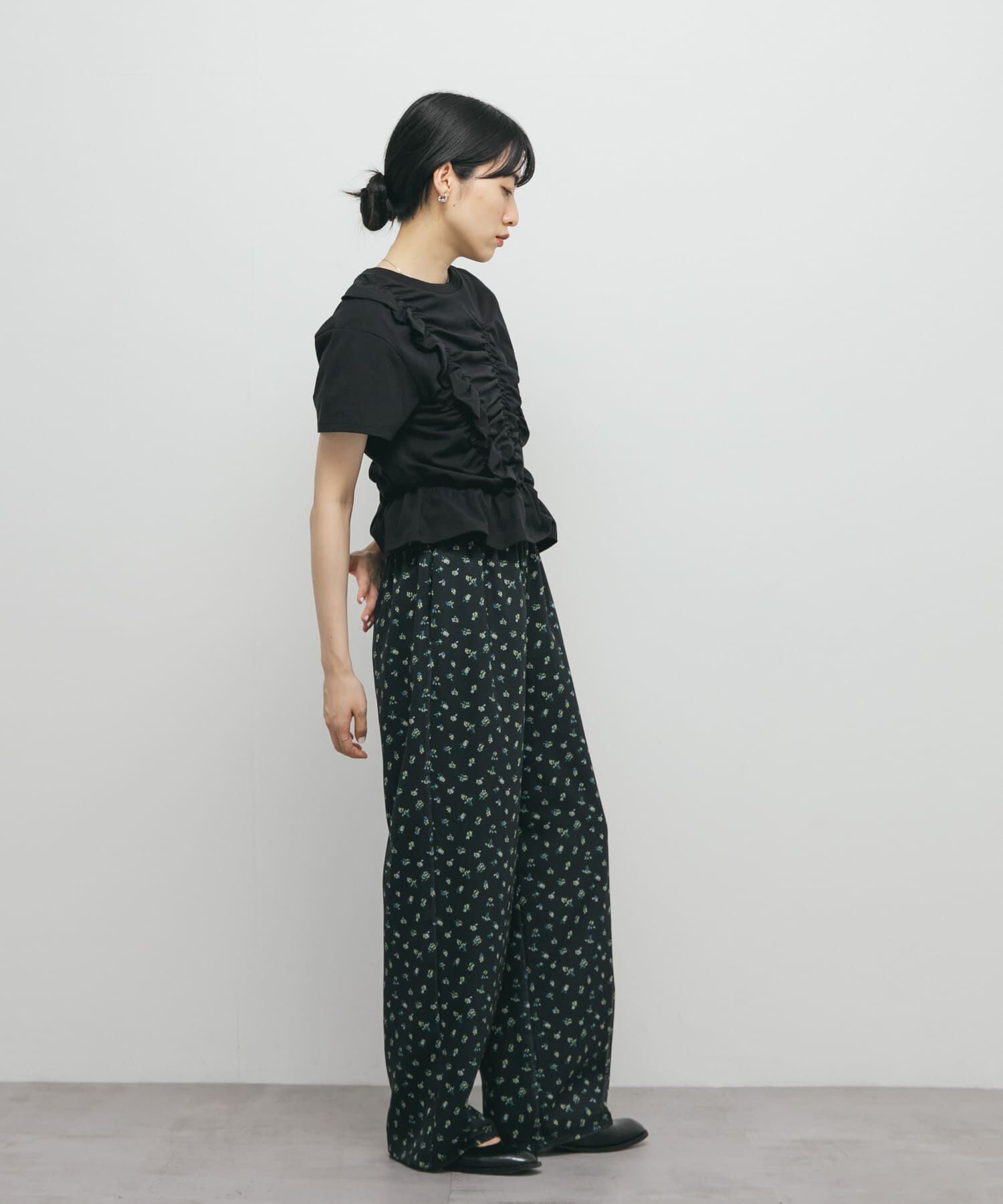  「シャーリングデザインTEE」|Tシャツ・カットソー|