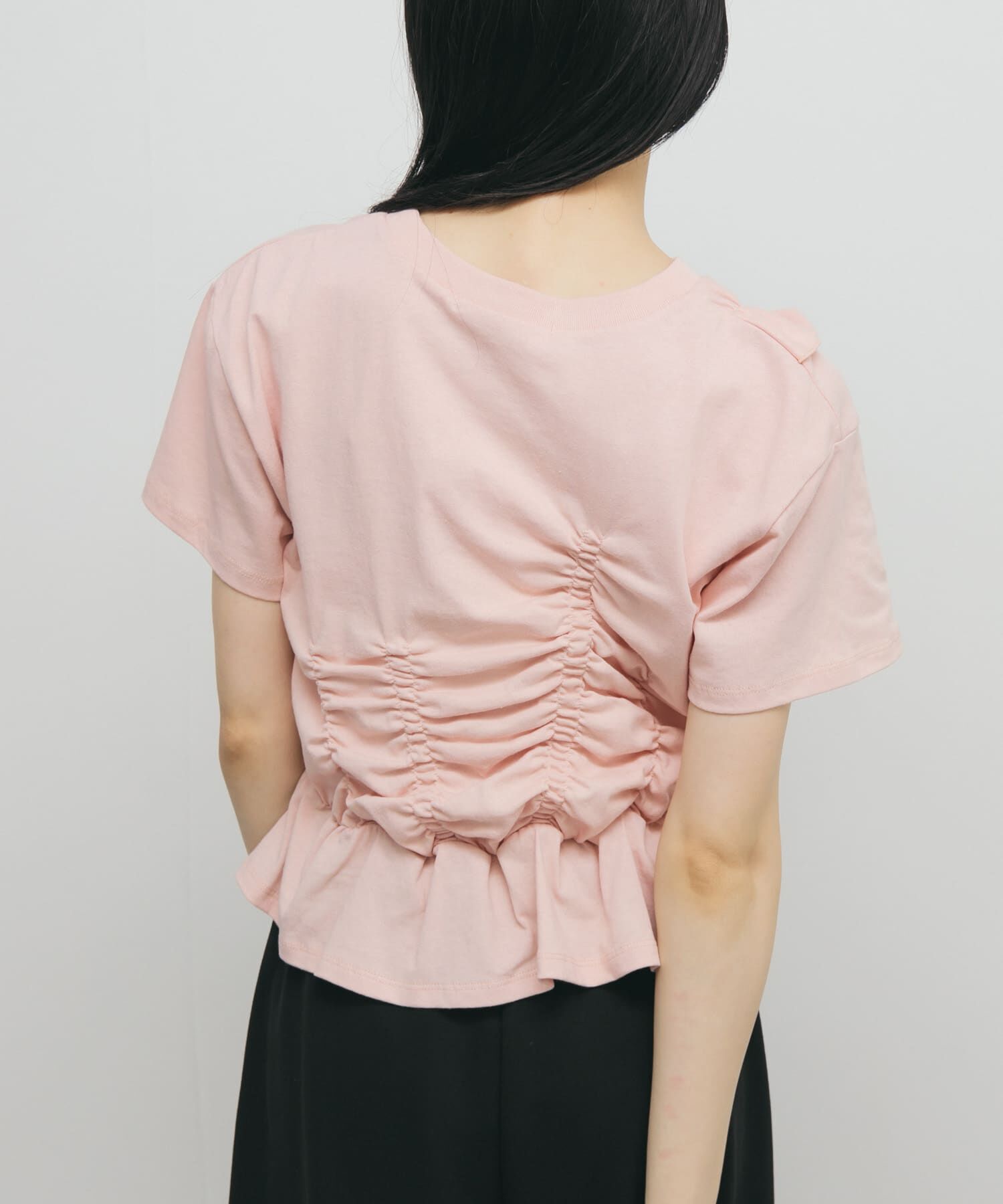  「シャーリングデザインTEE」|Tシャツ・カットソー|