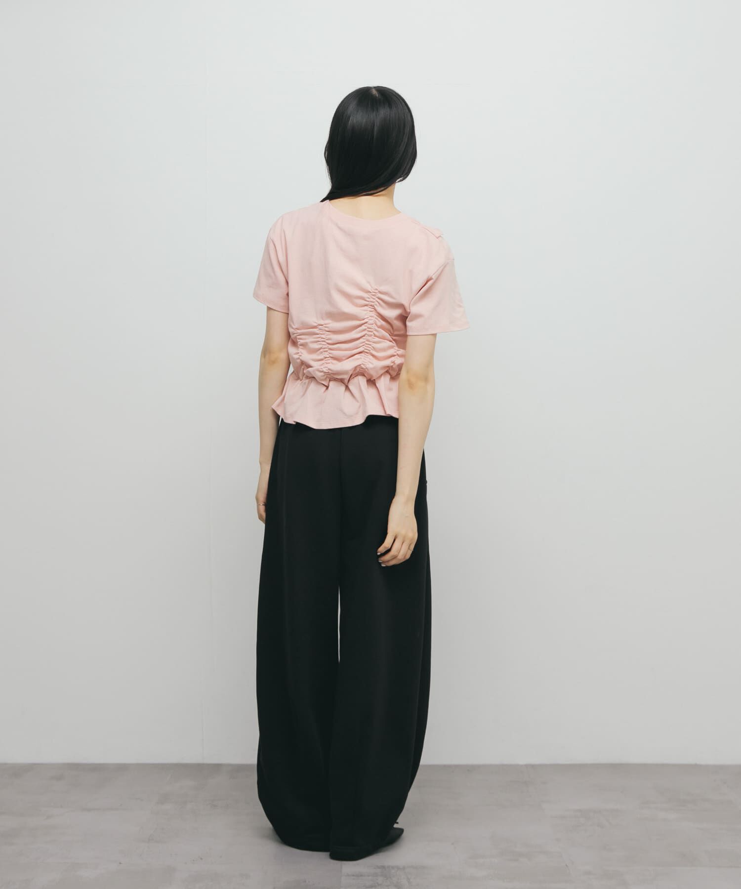  「シャーリングデザインTEE」|Tシャツ・カットソー|