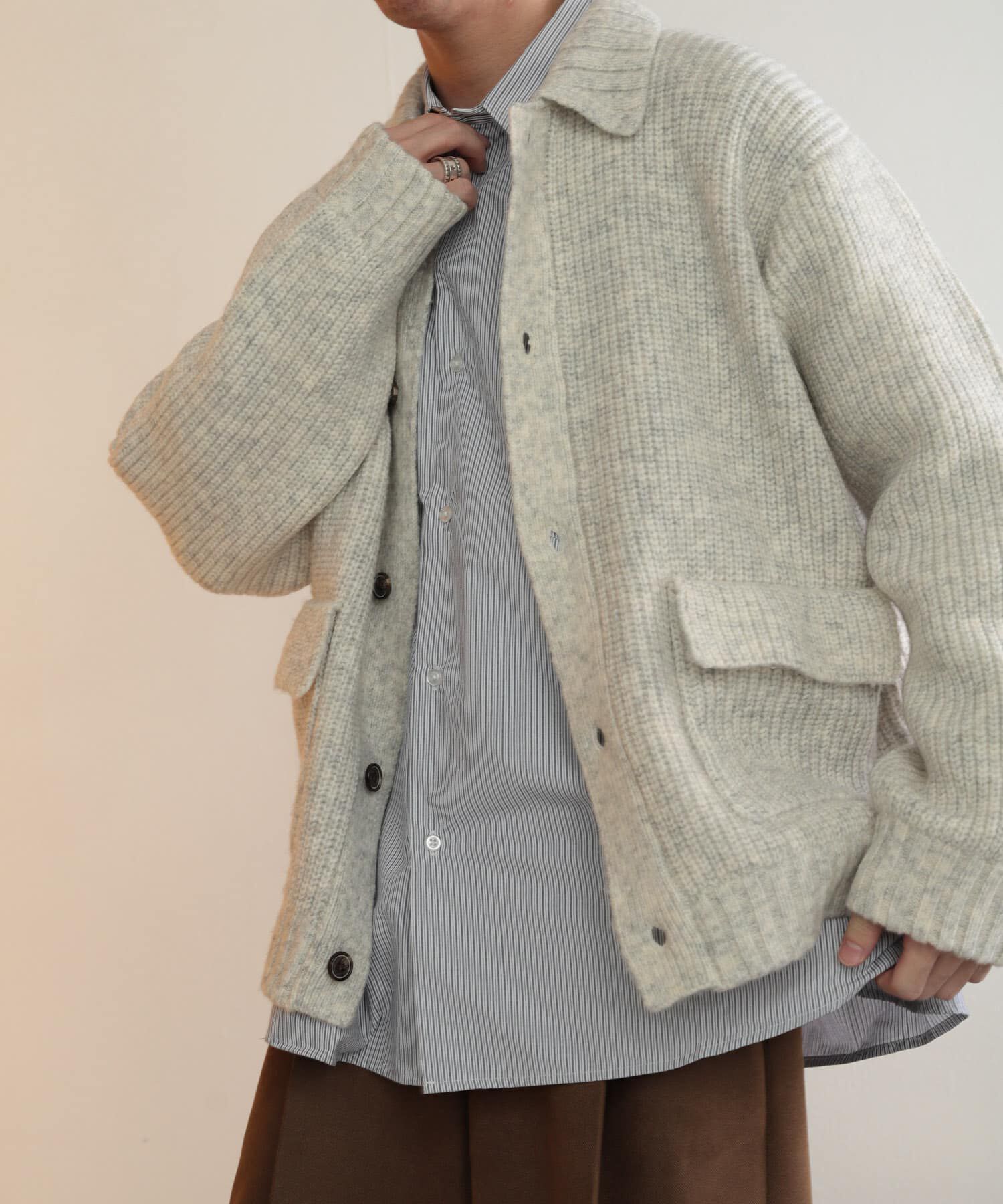 SENSE OF PLACE by URBAN RESEARCH「アゼアミダブルポケットカーディガン」|カーディガン|