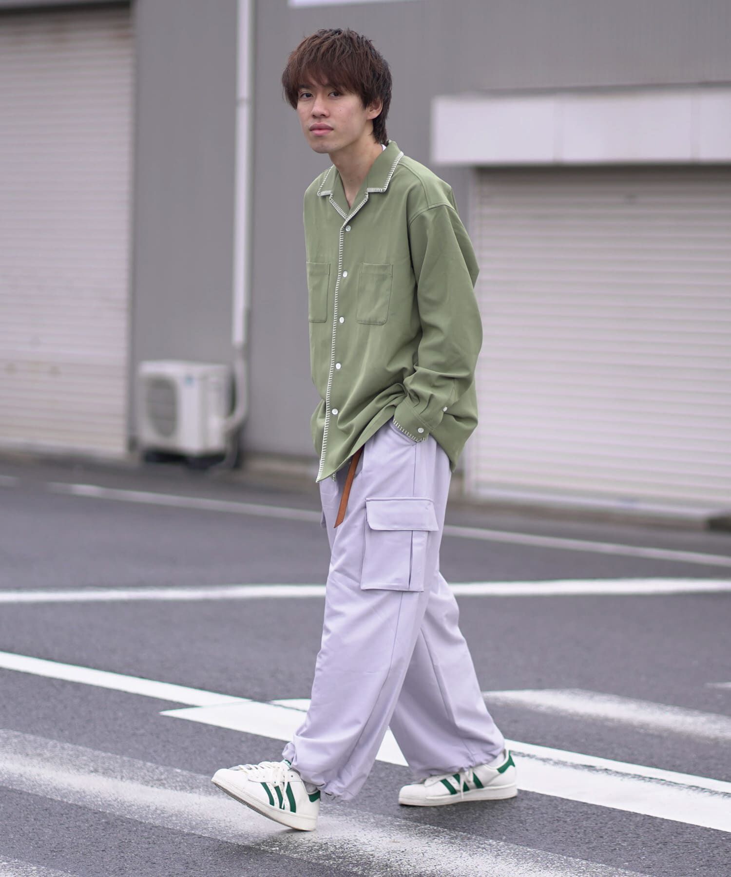 SENSE OF PLACE by URBAN RESEARCH「『ｲｰｼﾞｰｹｱ』『つぐ吉&times;SOP』ﾌﾞﾗﾝｹｯﾄｽﾃｯﾁｵｰﾌﾟﾝｶ  」|シャツ・ブラウス|