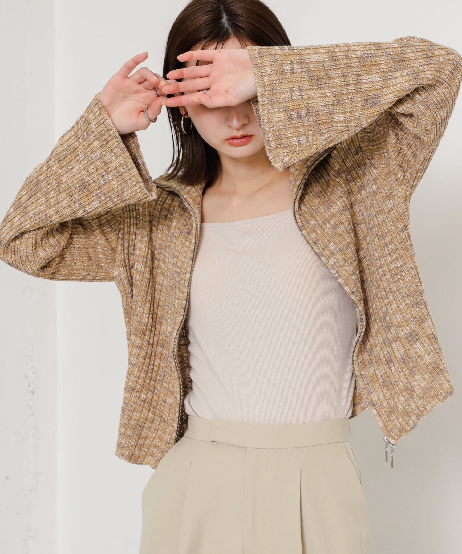 SENSE OF PLACE by URBAN RESEARCH「ダブルジップセーター」|ニット・セーター|