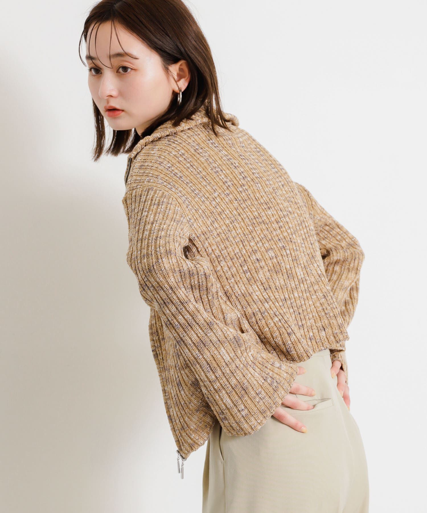 SENSE OF PLACE by URBAN RESEARCH「ダブルジップセーター」|ニット・セーター|