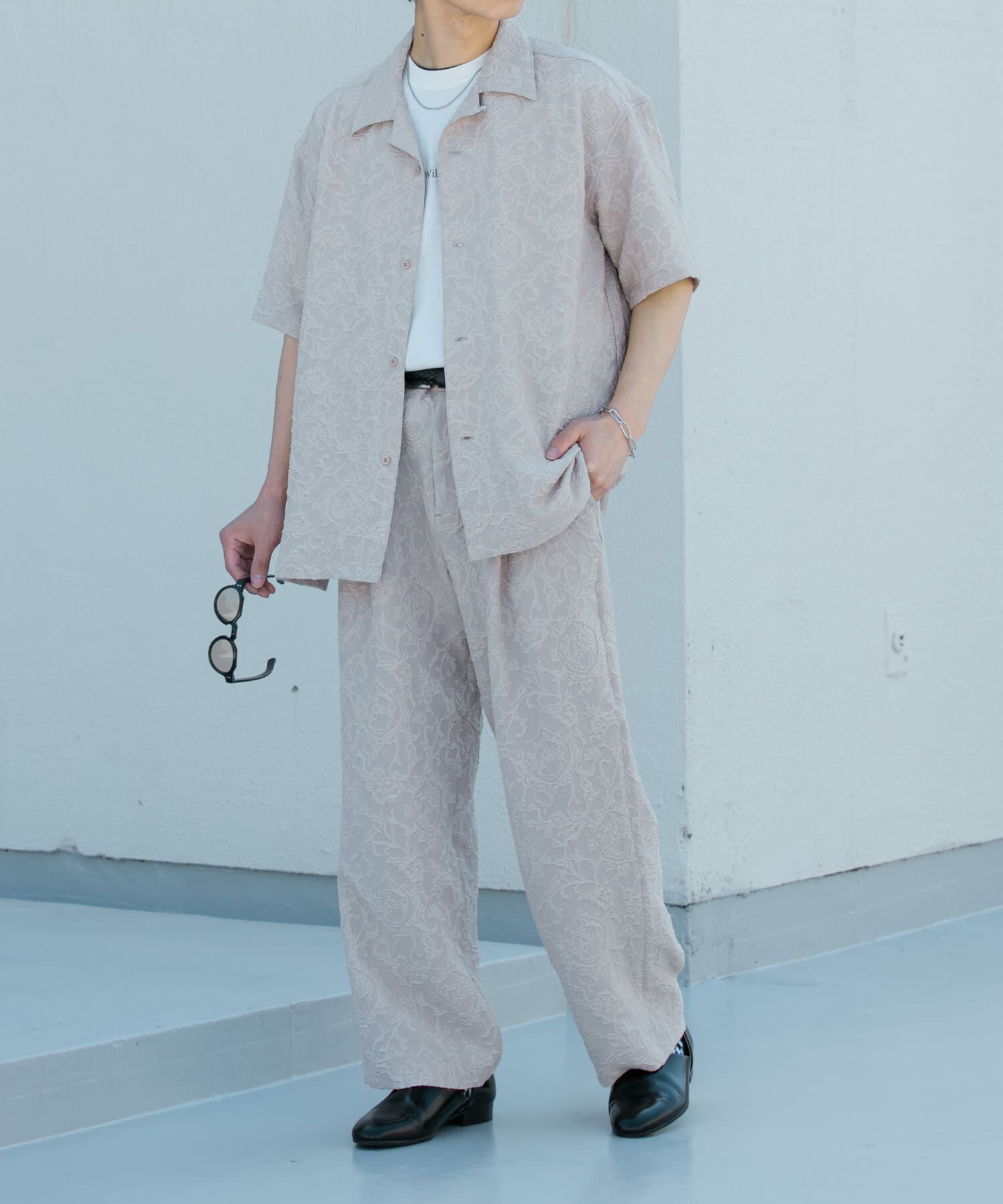 SENSE OF PLACE by URBAN RESEARCH「『セットアップ対応』 ボタニカルジャガードワイドスラックス」|その他|