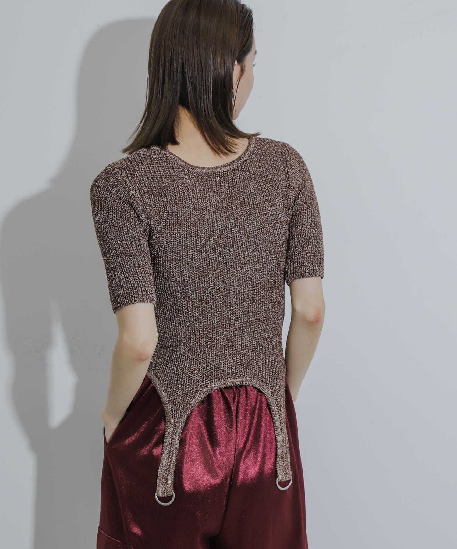 SENSE OF PLACE by URBAN RESEARCH「ガーターデザインセーター(5分袖)」|ニット・セーター|