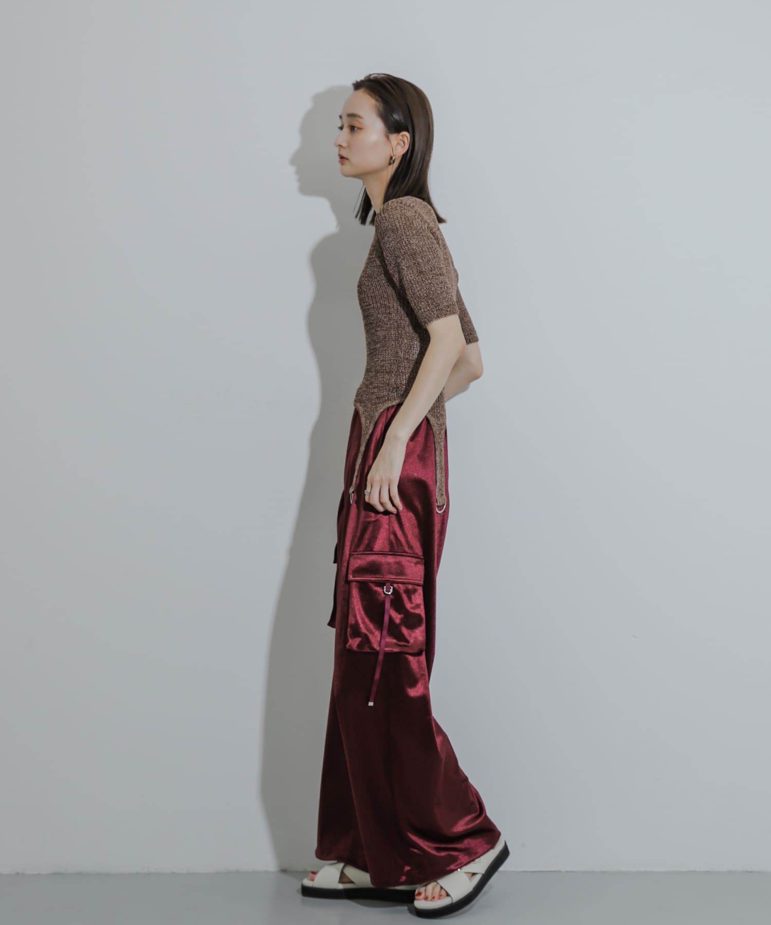 SENSE OF PLACE by URBAN RESEARCH「ガーターデザインセーター(5分袖)」|ニット・セーター|