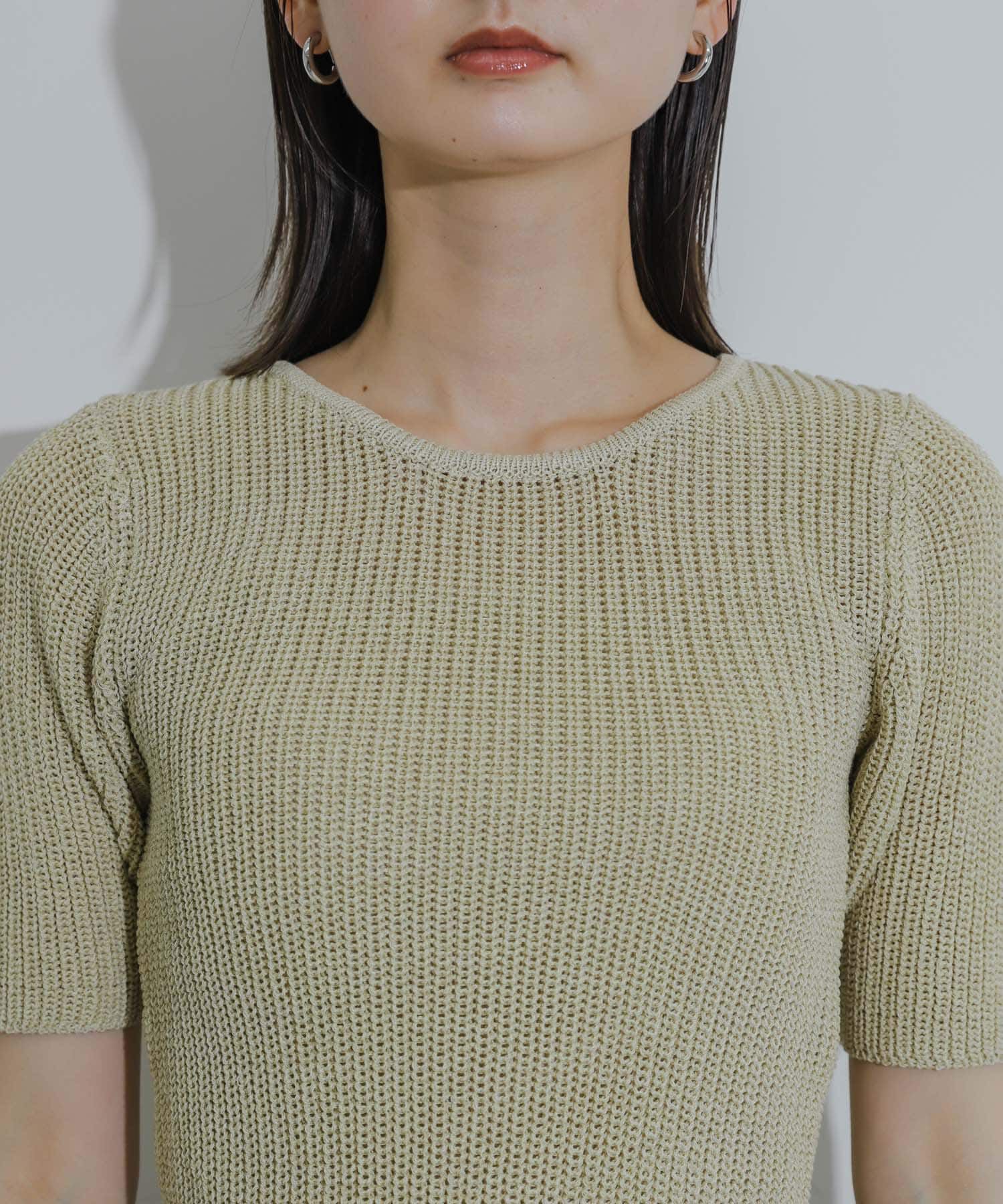 SENSE OF PLACE by URBAN RESEARCH「ガーターデザインセーター(5分袖)」|ニット・セーター|