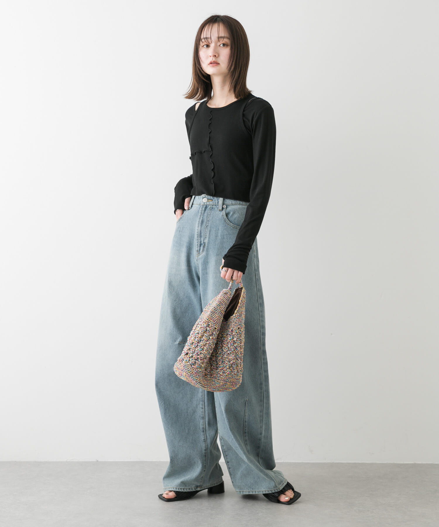 SENSE OF PLACE by URBAN RESEARCH「2Pレイヤードメロートップ」|Tシャツ・カットソー|