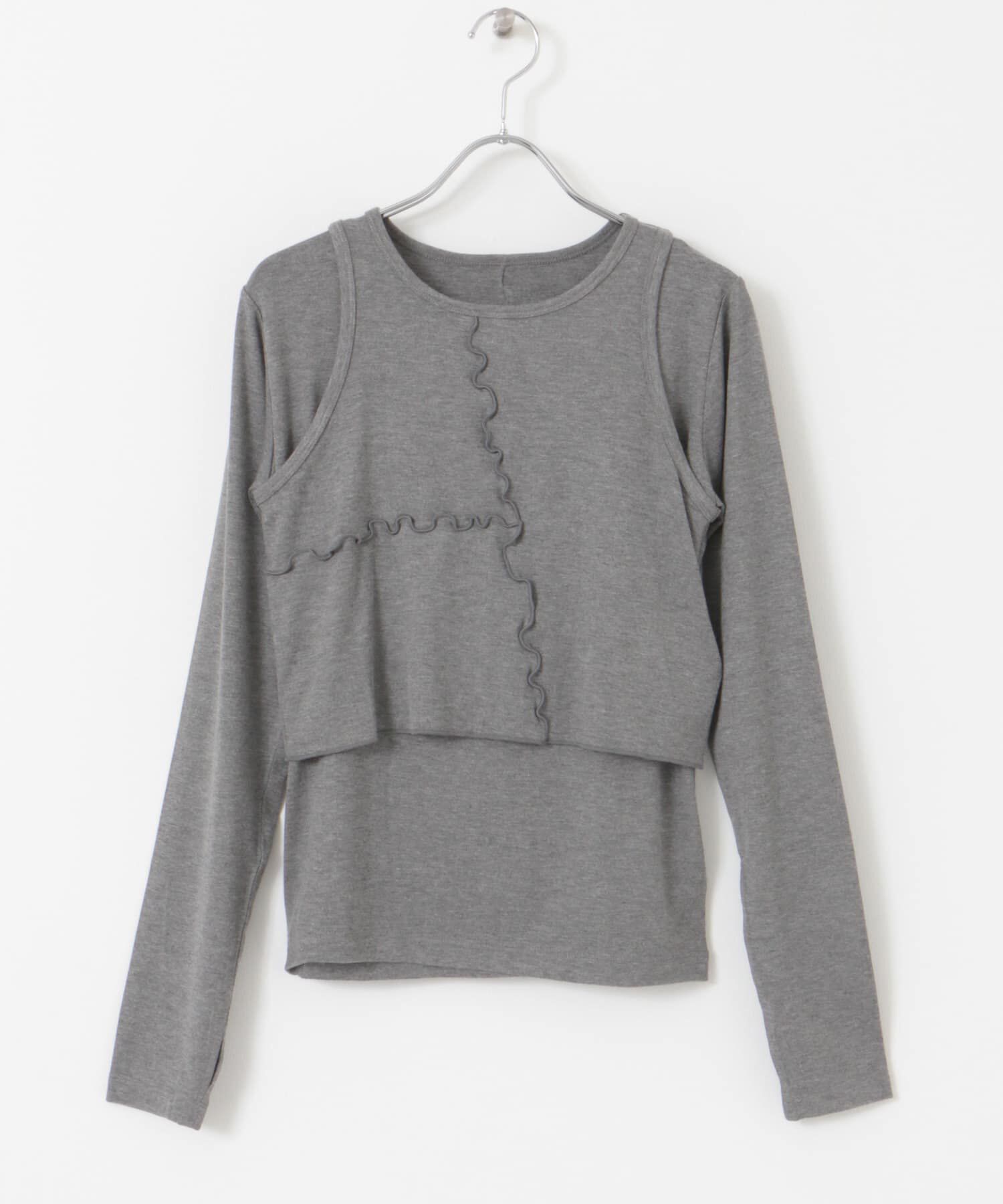 SENSE OF PLACE by URBAN RESEARCH「2Pレイヤードメロートップ」|Tシャツ・カットソー|