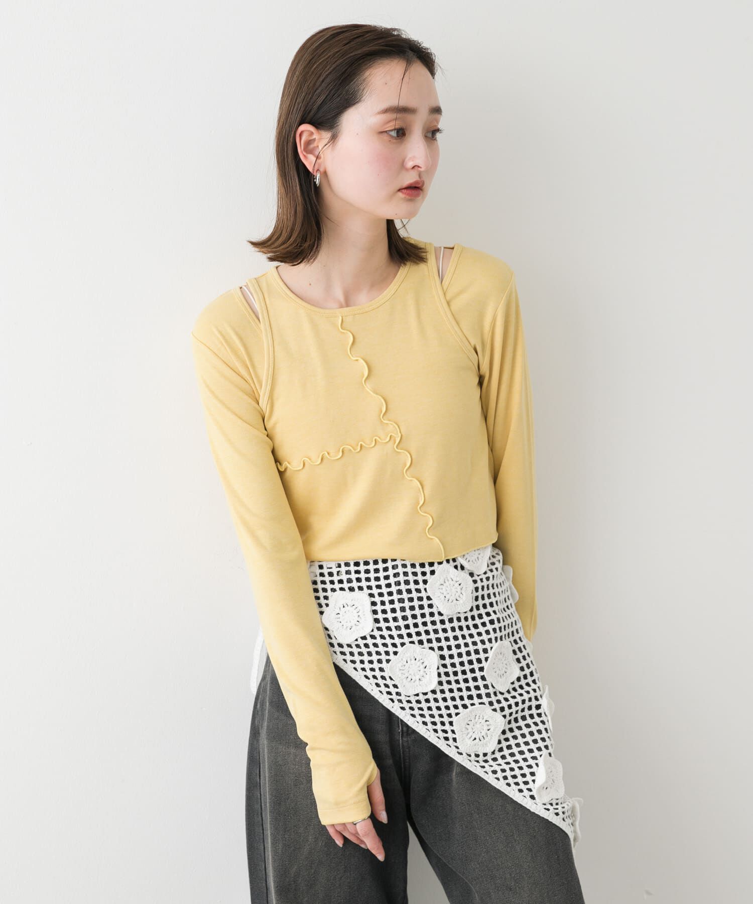 SENSE OF PLACE by URBAN RESEARCH「2Pレイヤードメロートップ」|Tシャツ・カットソー|