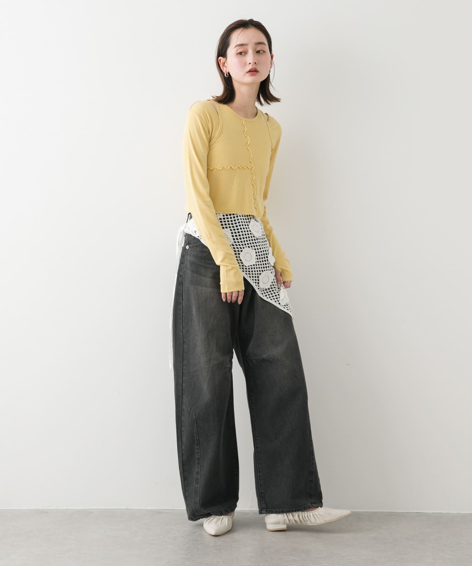 SENSE OF PLACE by URBAN RESEARCH「2Pレイヤードメロートップ」|Tシャツ・カットソー|