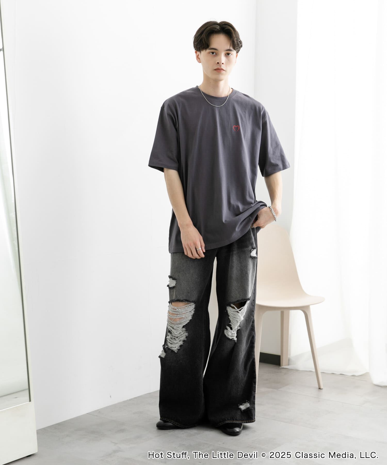 SENSE OF PLACE by URBAN RESEARCH「『別注』HOT STUFF&times;SENSE OF PLACE　 プリントTシャツ A」|Tシャツ・カットソー|