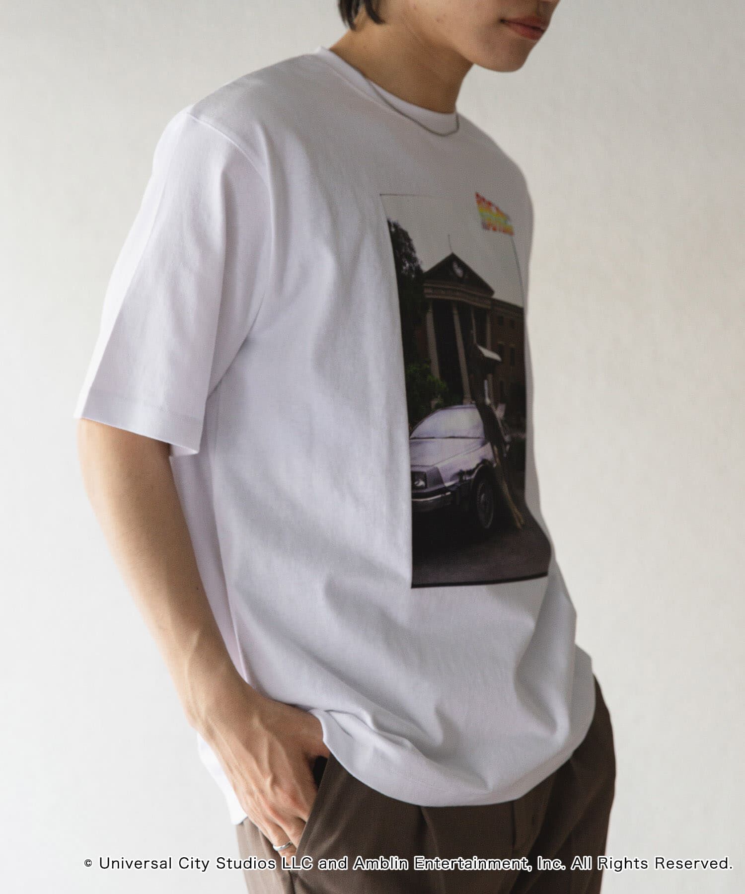 SENSE OF PLACE by URBAN RESEARCH「『別注』SENSE OF PLACE&times;BTTF　クルーネックプリントTシャツ B」|Tシャツ・カットソー|