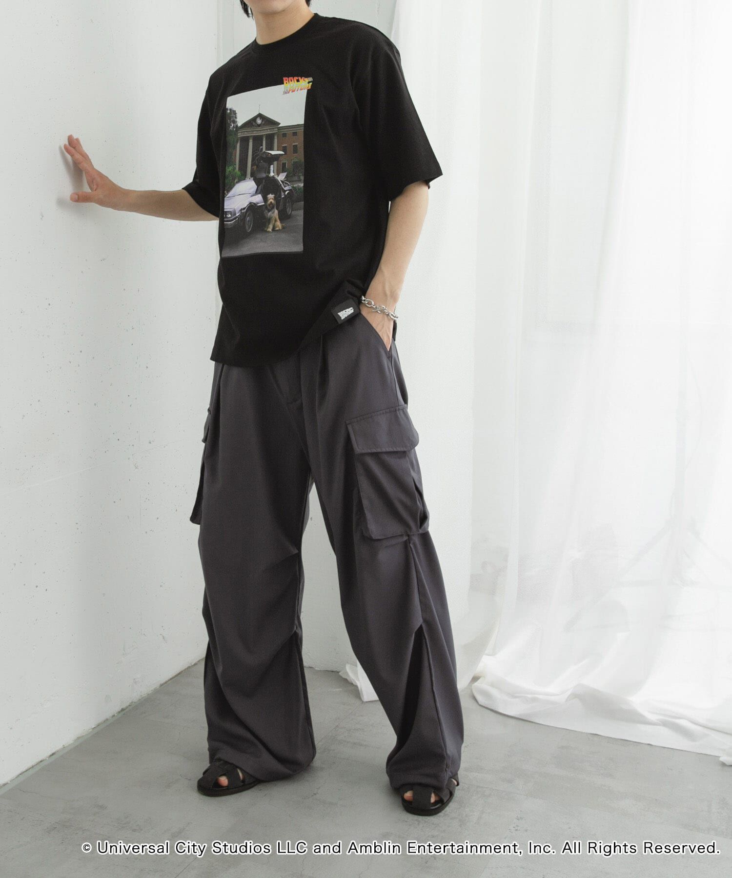 SENSE OF PLACE by URBAN RESEARCH「『別注』SENSE OF PLACE&times;BTTF　クルーネックプリントTシャツ B」|Tシャツ・カットソー|