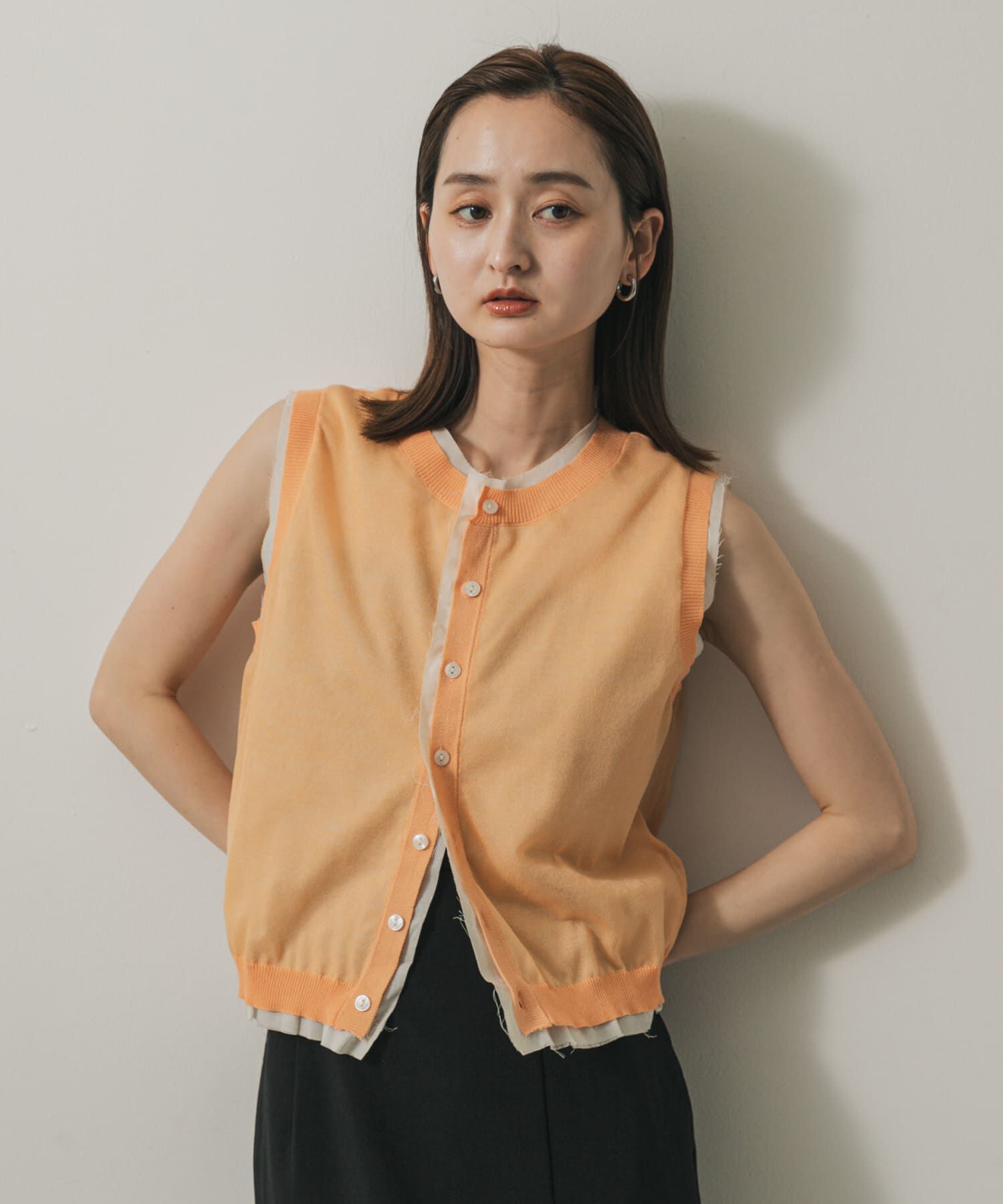 SENSE OF PLACE by URBAN RESEARCH「カットオフレイヤードセーター」|ニット・セーター|